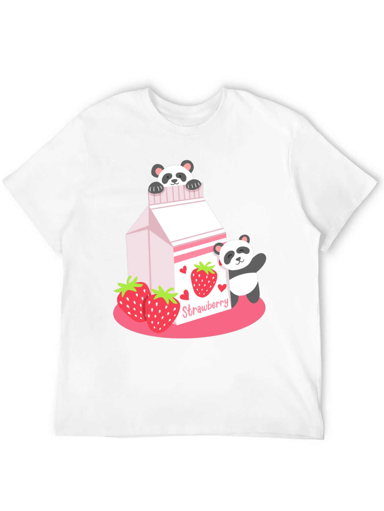 Strawberry Panda Milk Graphic Tee