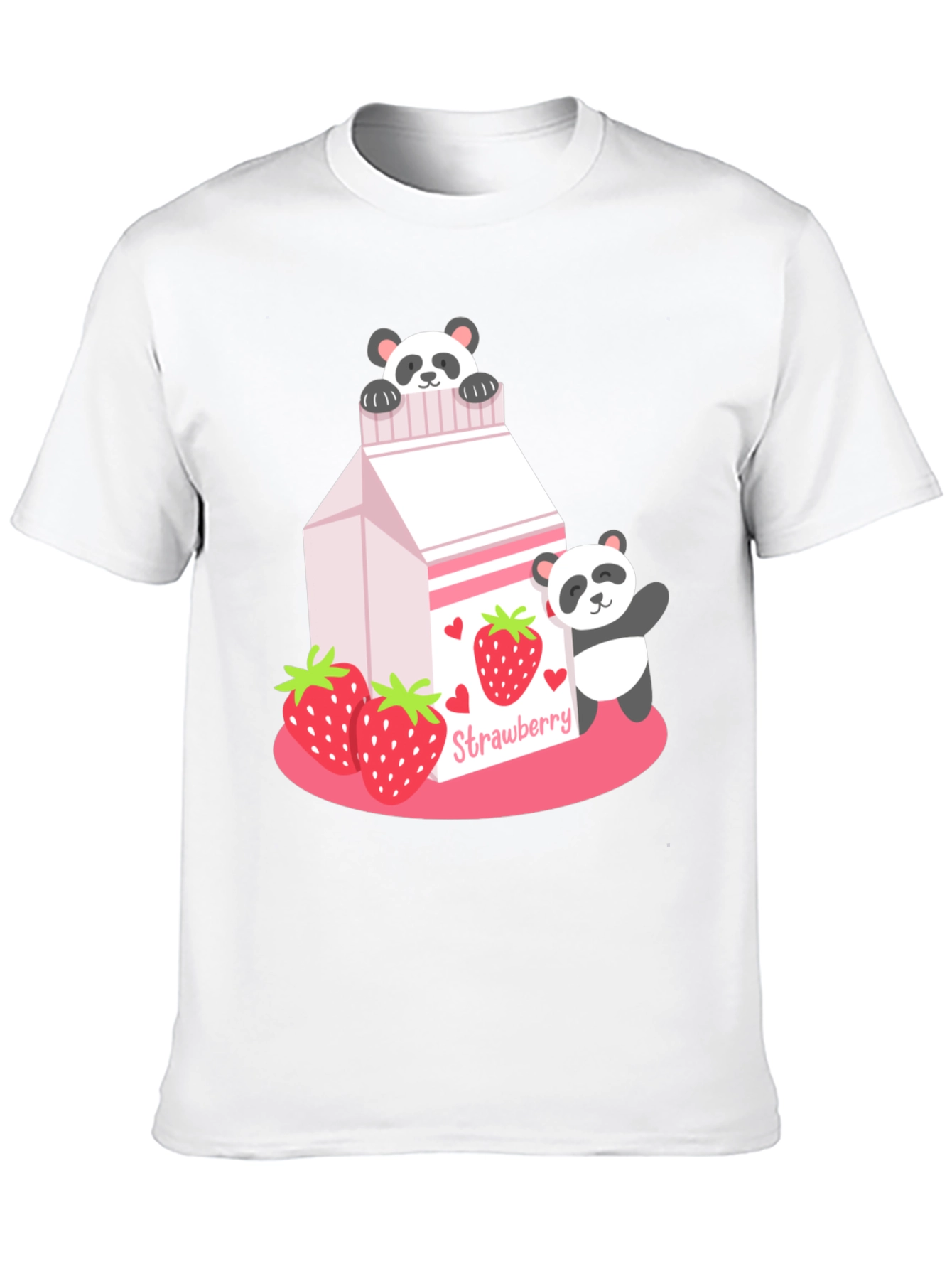 Strawberry Panda Milk Graphic Tee