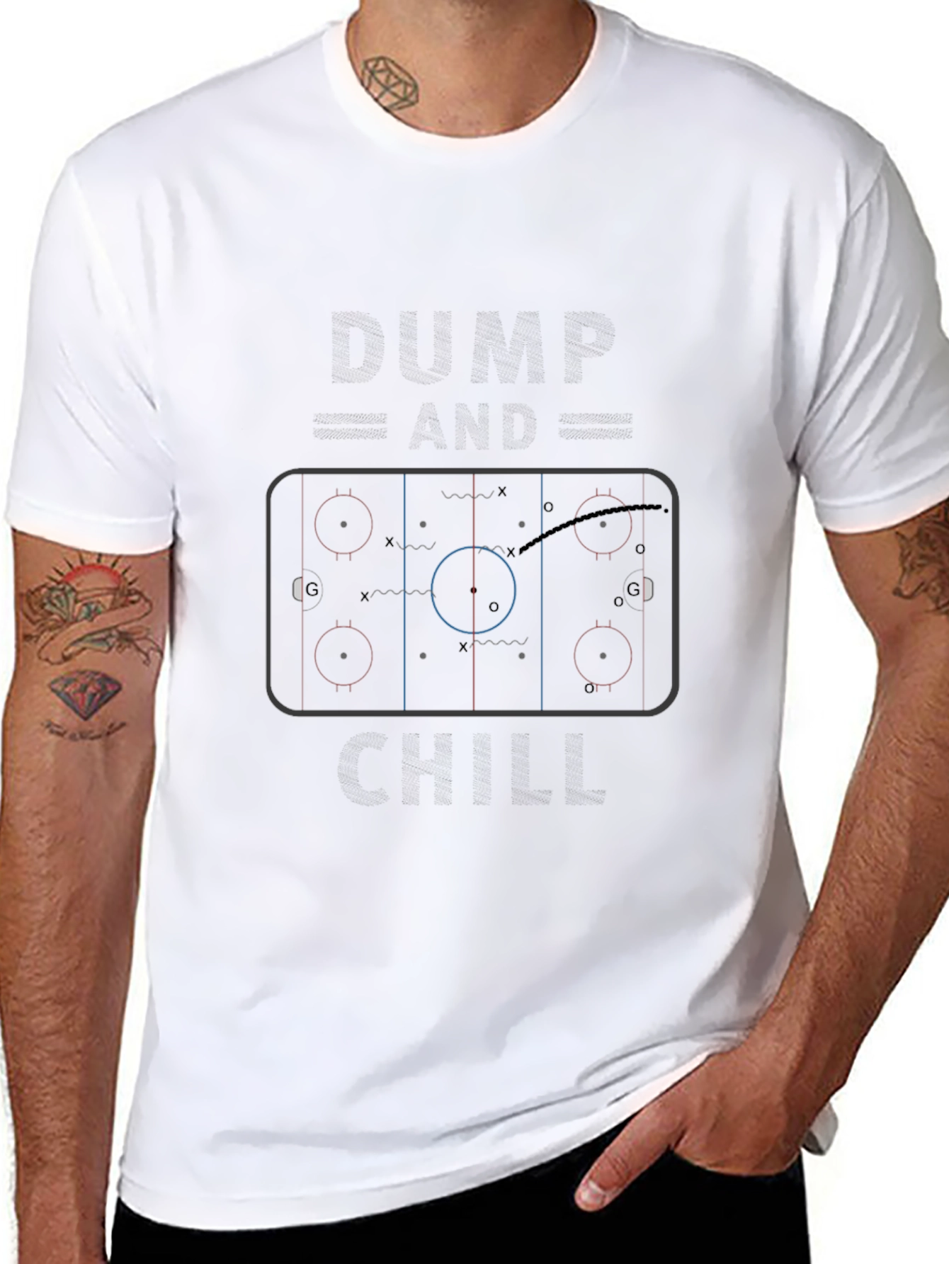 Hockey Rink Diagram T-Shirt