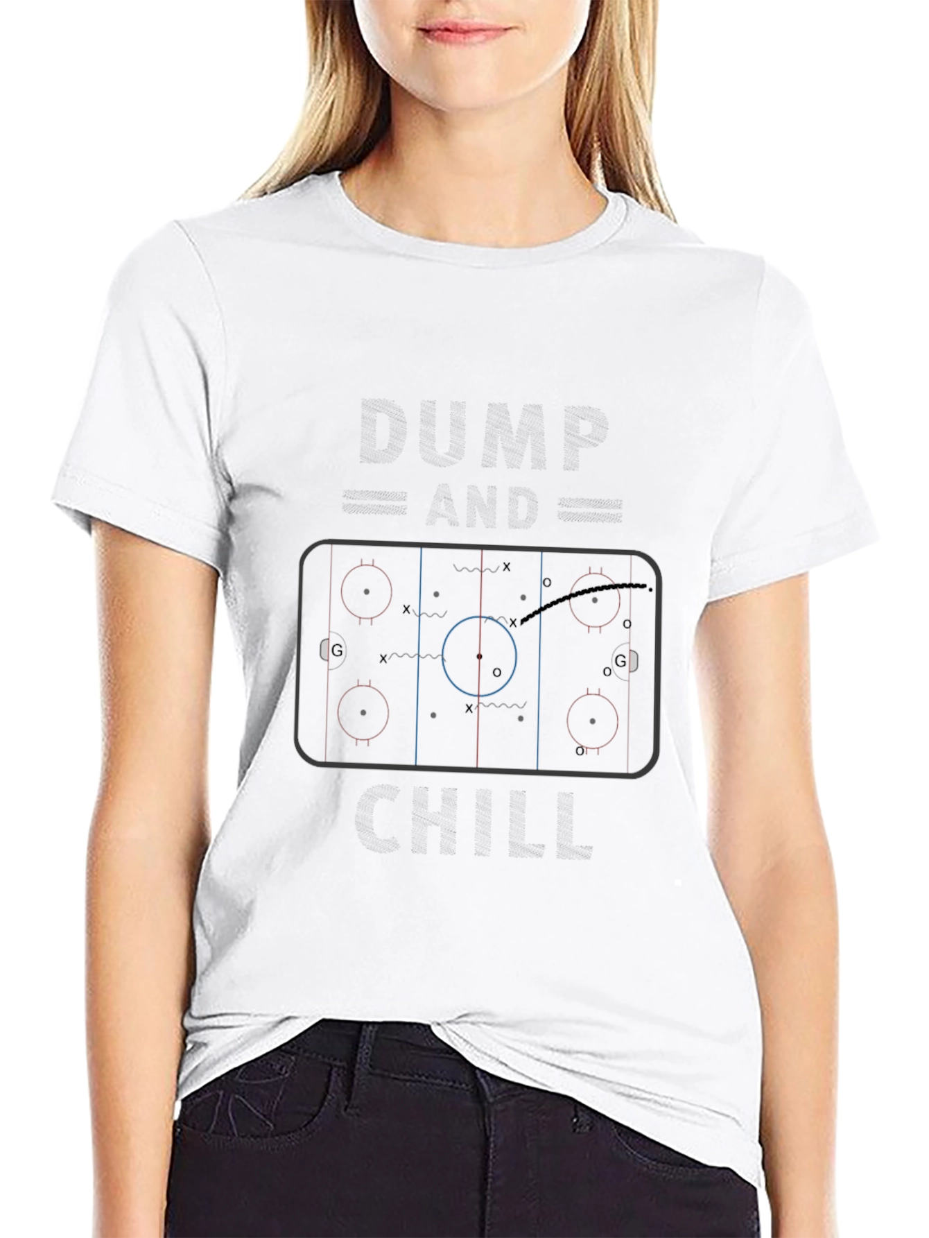 Hockey Rink Diagram T-Shirt