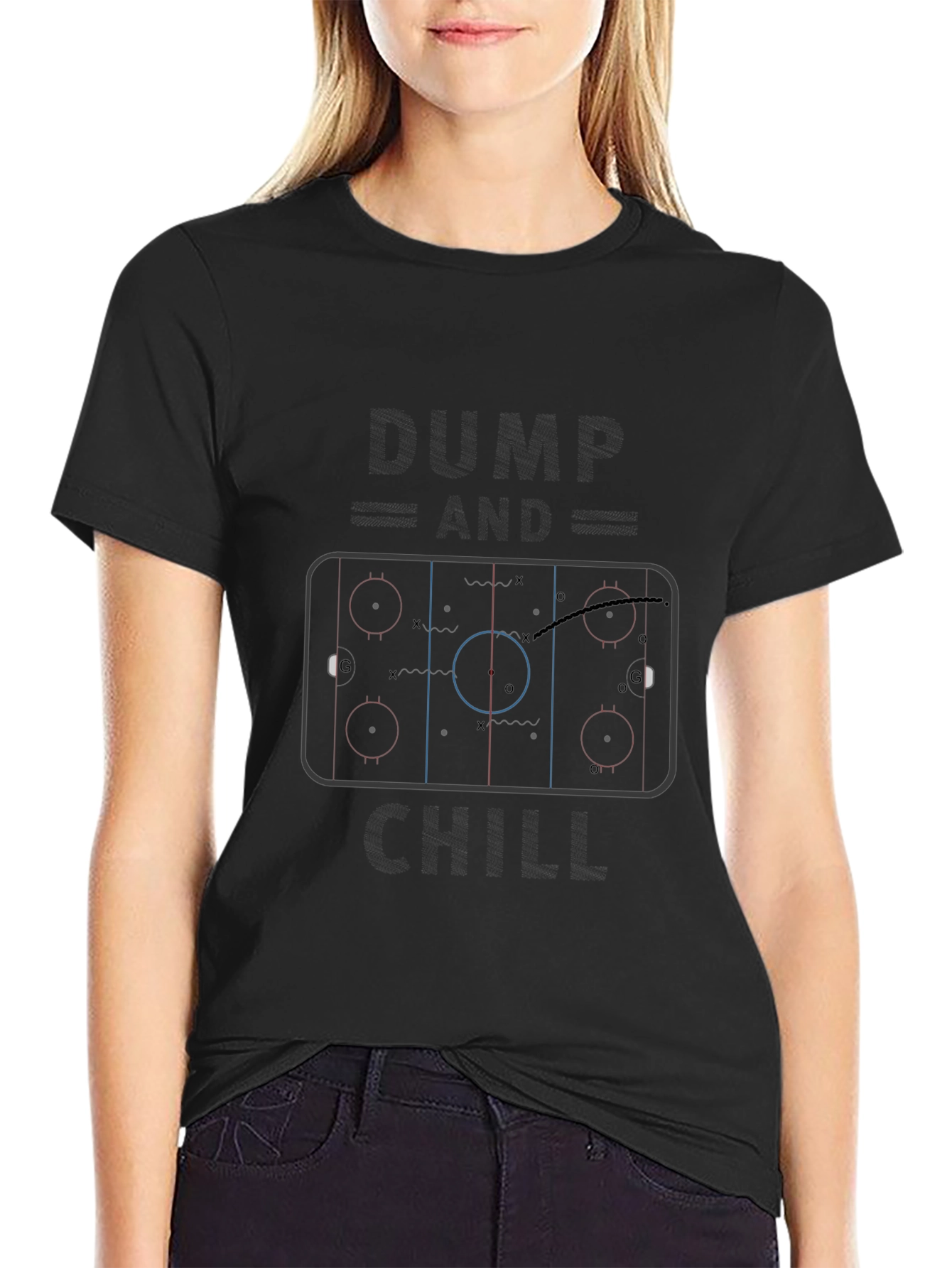 Hockey Rink Diagram T-Shirt