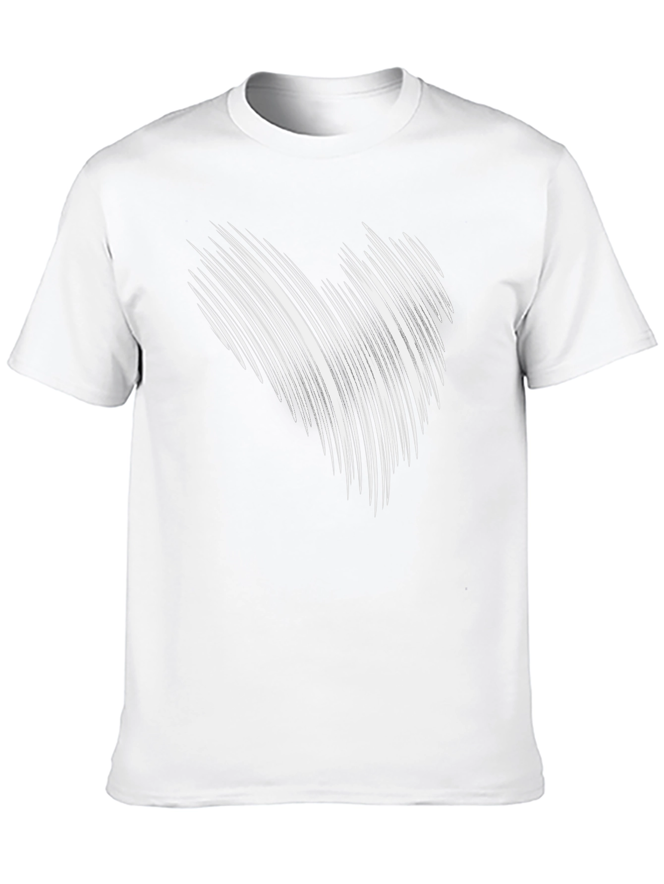 Abstract Line Art Graphic Black Tee