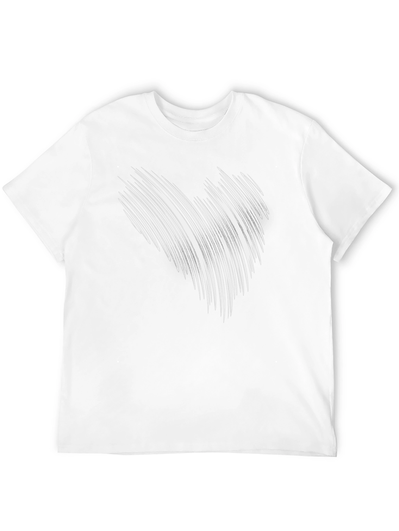 Abstract Line Art Graphic Black Tee