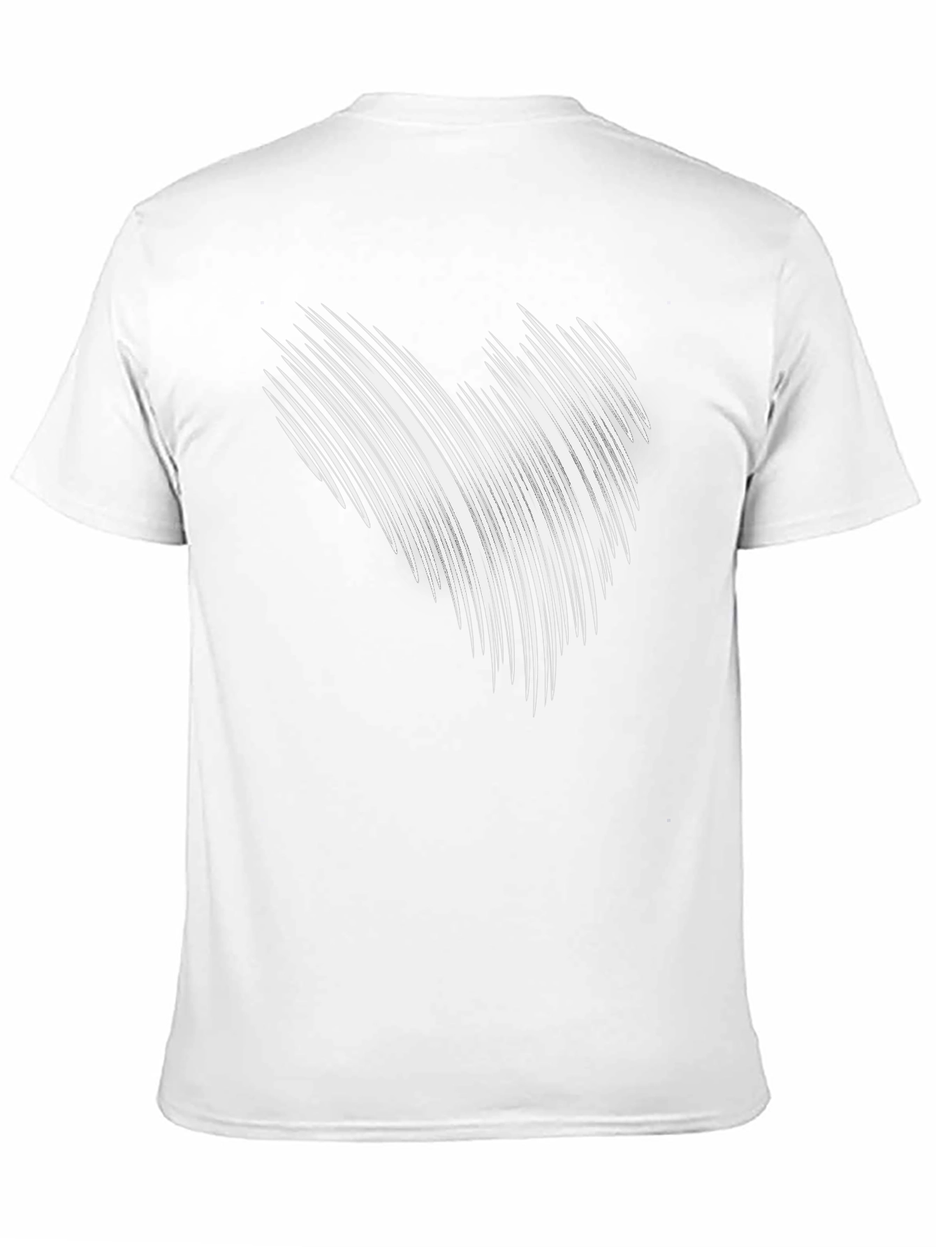 Abstract Line Art Graphic Black Tee