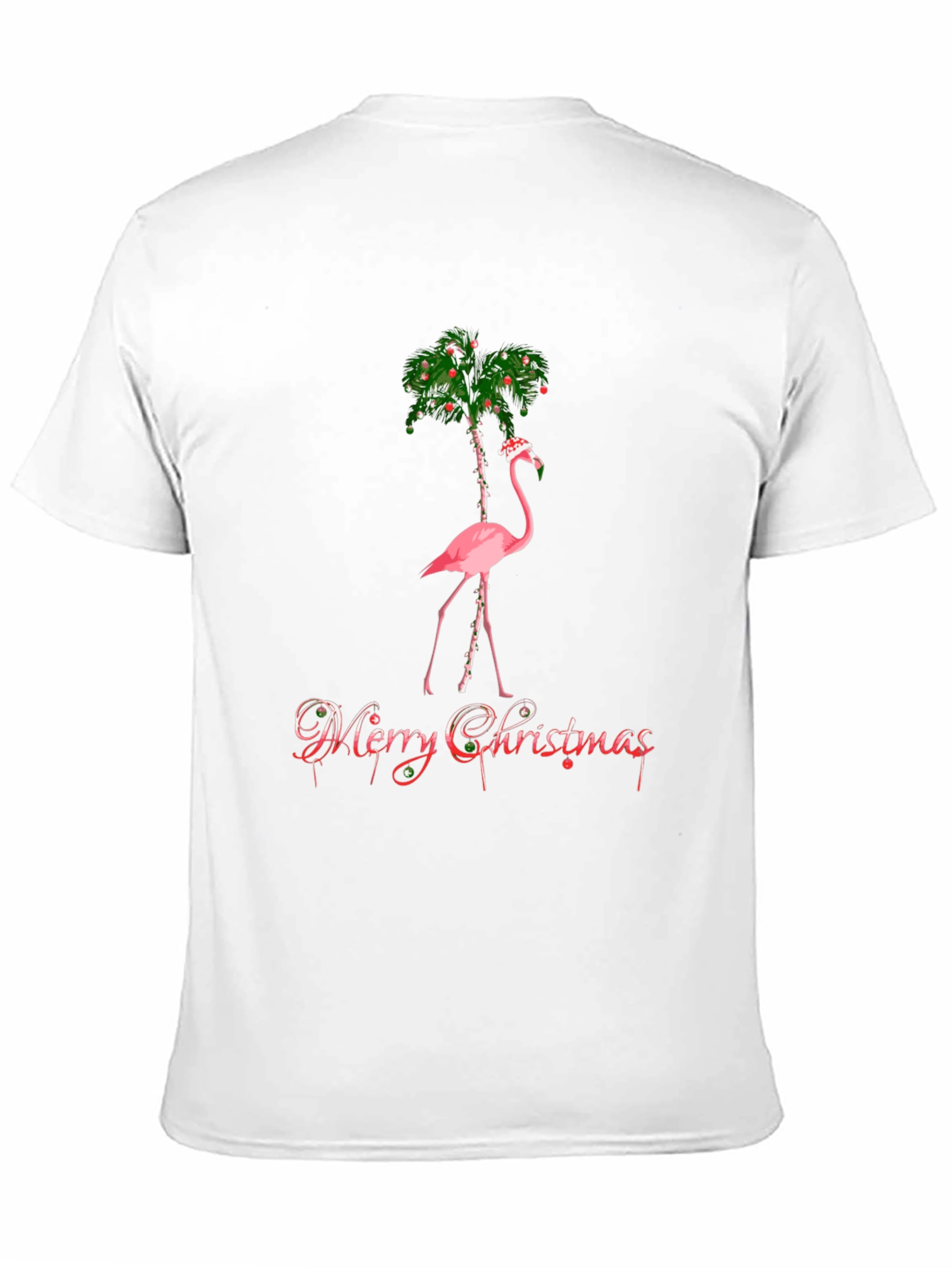 Festive Flamingo Christmas T-Shirt
