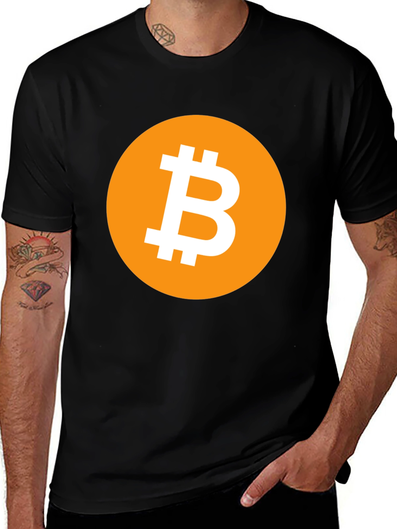 Bitcoin BTC Cryptocurrency T-Shirt - Black