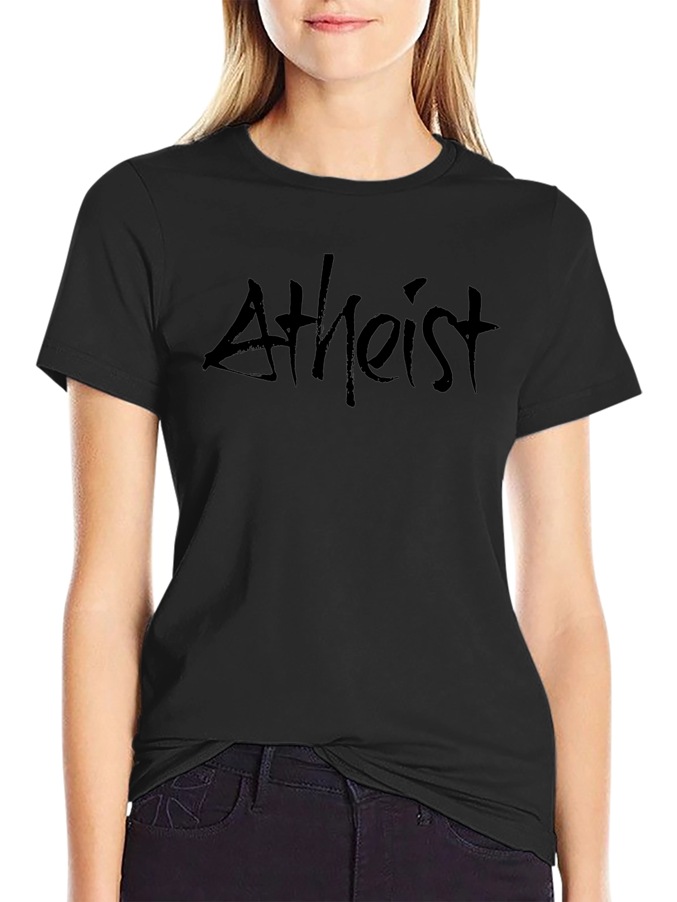Atheist Black Tee - Bold Statement T-Shirt