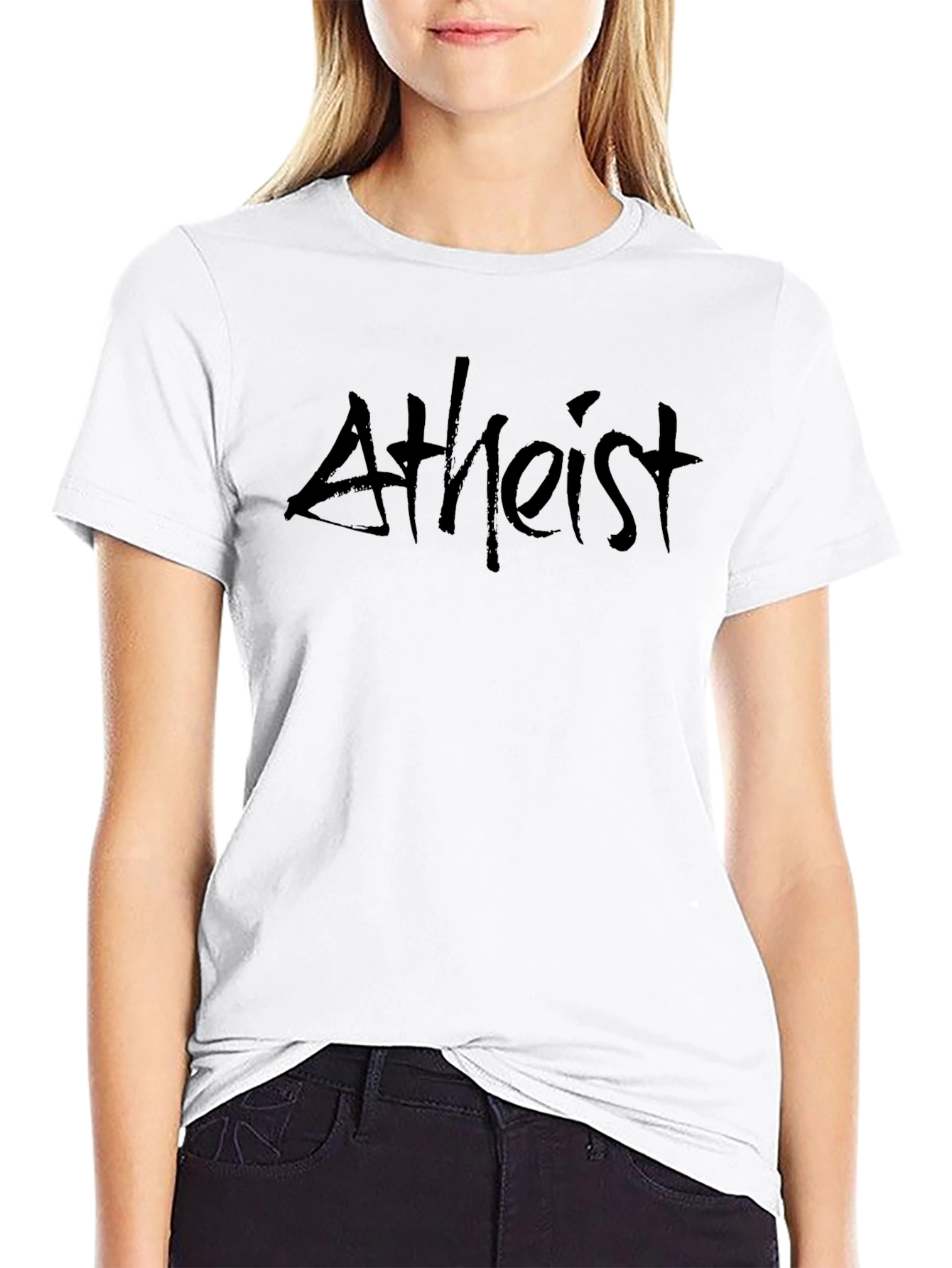 Atheist Black Tee - Bold Statement T-Shirt
