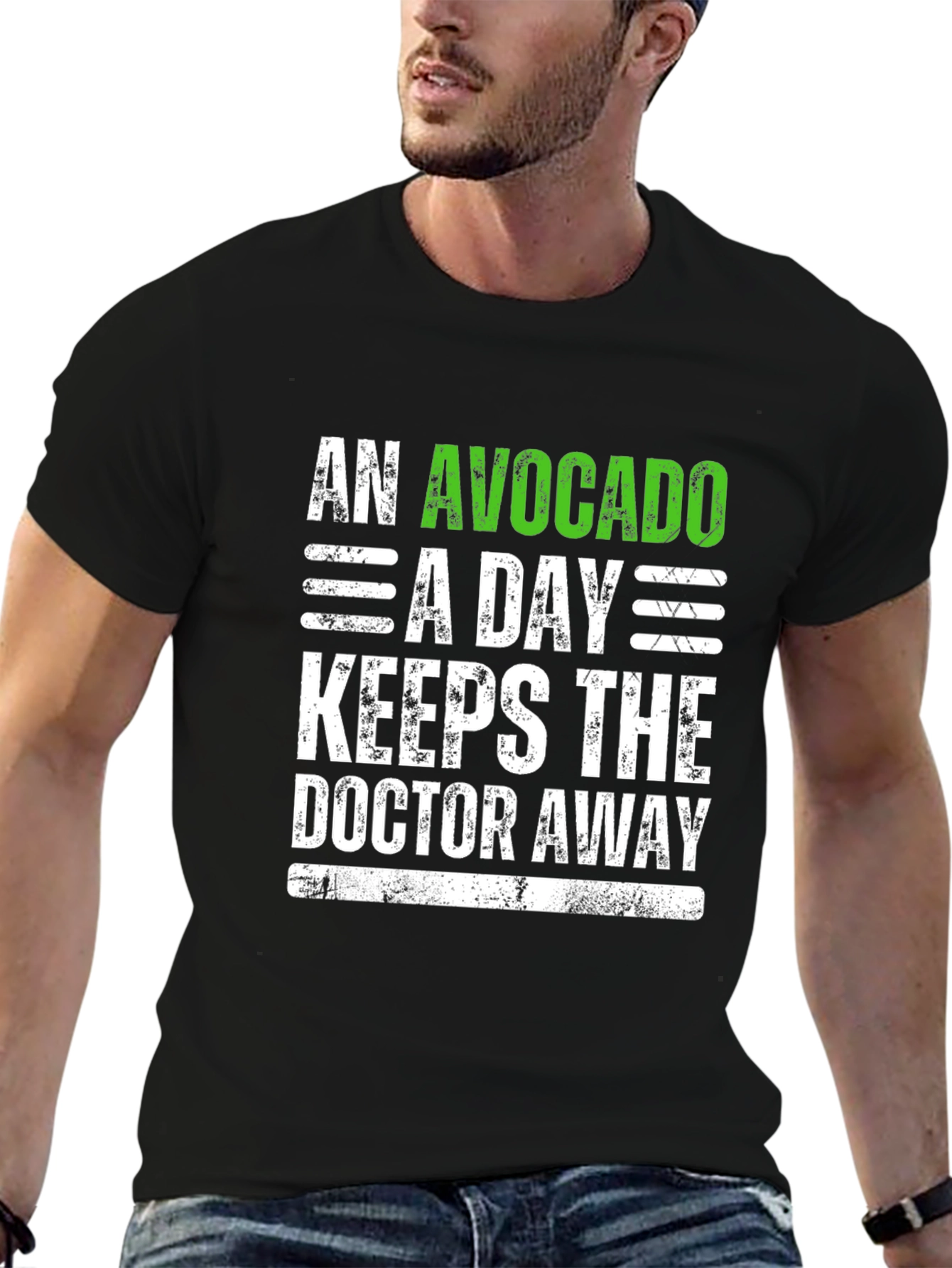 Avocado A Day Funny Graphic Tee