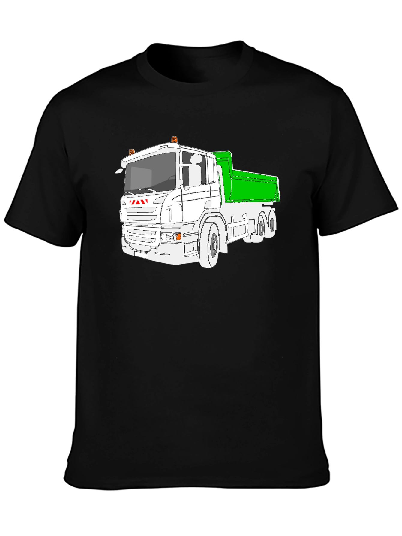 Truck Graphic T-Shirt - Black Heavy Duty Vehicle Tee