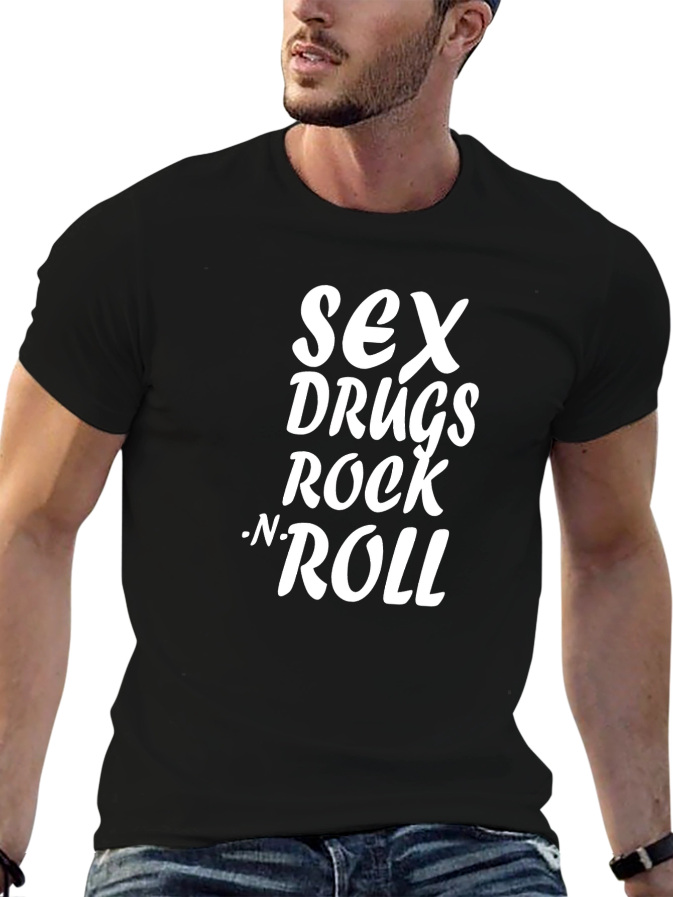 Sex Drugs Rock N Roll Graphic T-Shirt