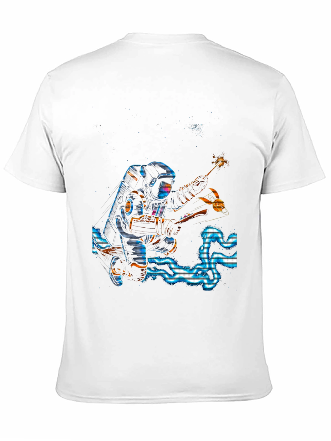 Astronaut Sparkler Graphic T-Shirt