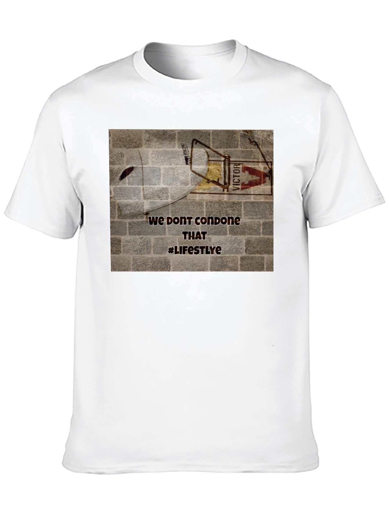 Edgy Graphic Tee: We Dont Condone That Lifestyle