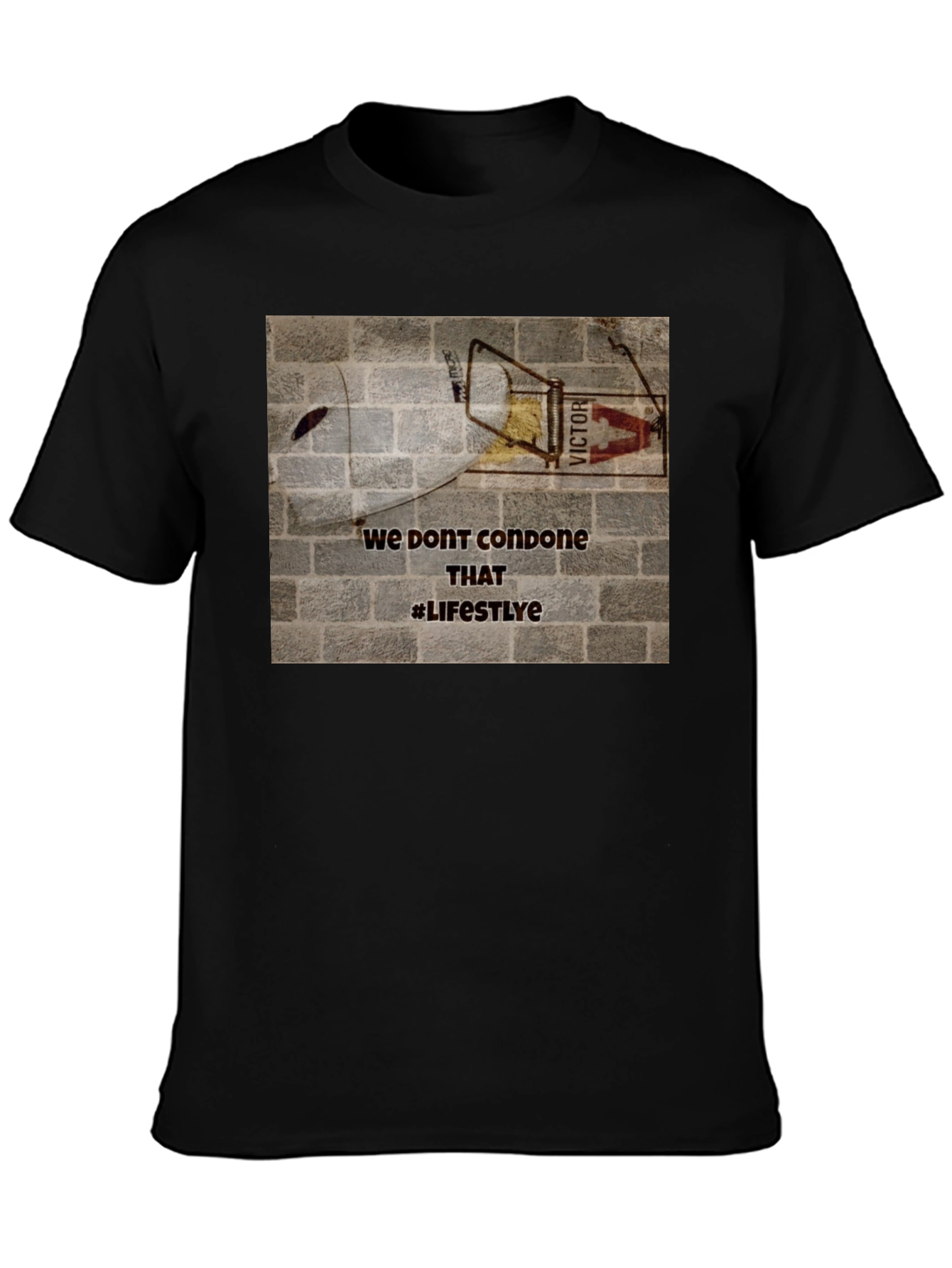 Edgy Graphic Tee: We Dont Condone That Lifestyle