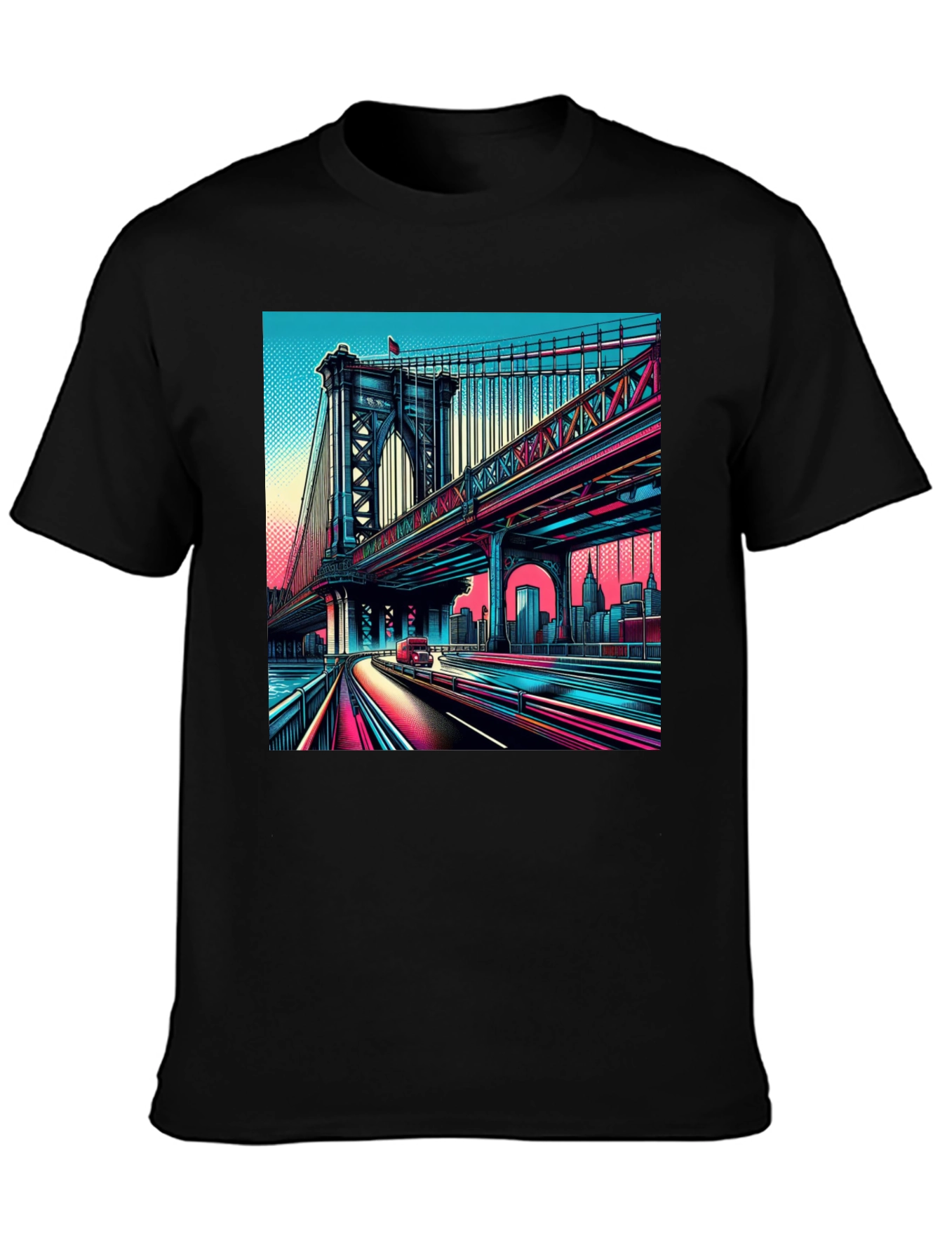 Neon Bridge Graphic Tee