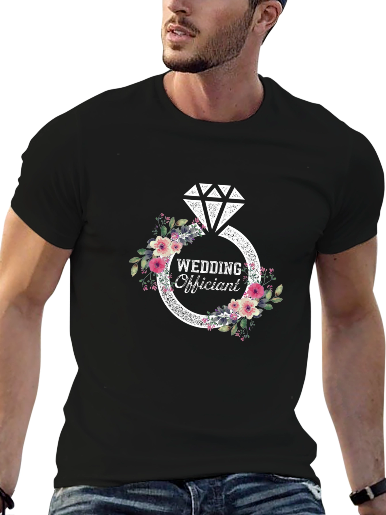 Wedding Officiant Diamond Ring T-Shirt