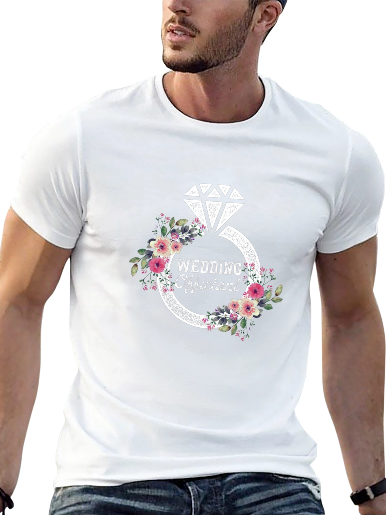 Wedding Officiant Diamond Ring T-Shirt