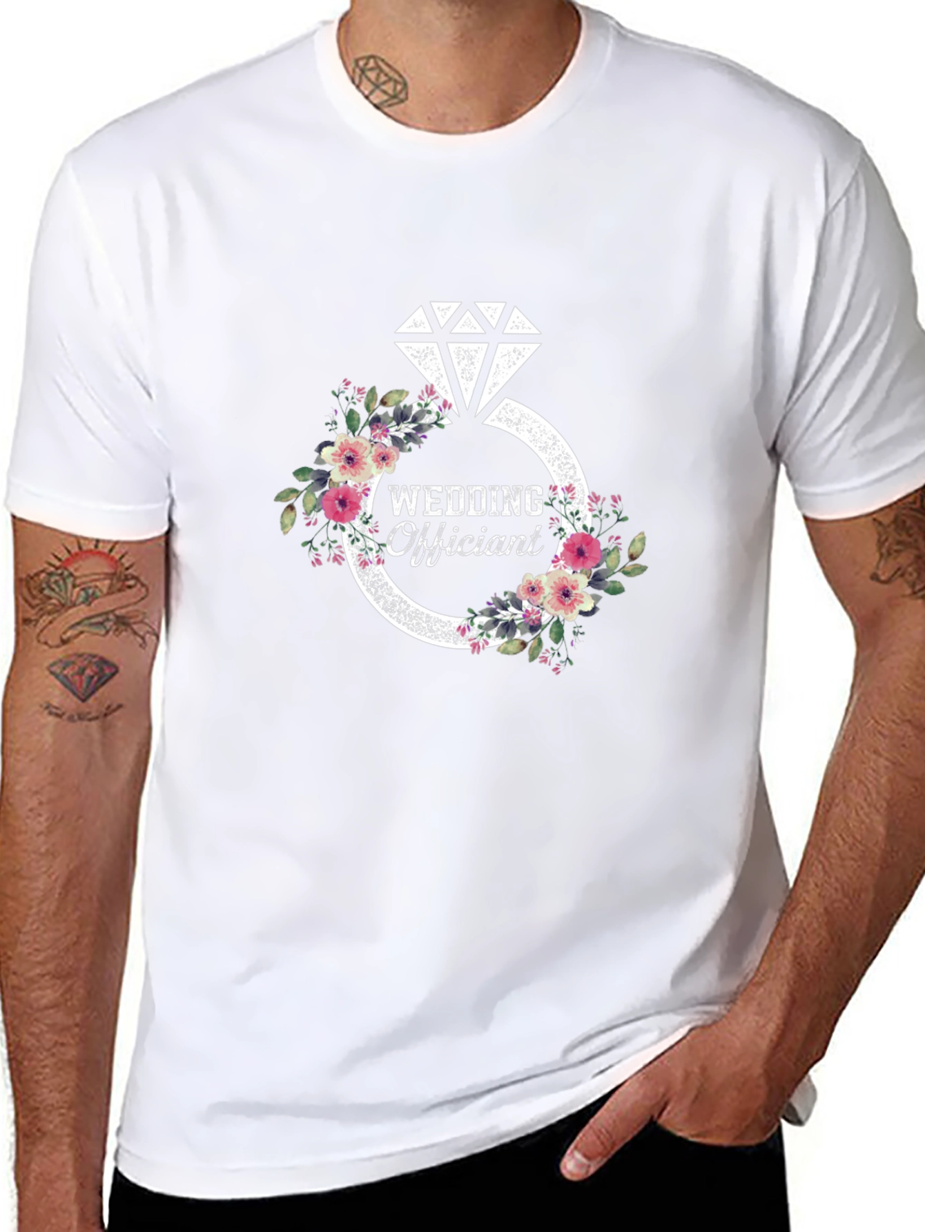 Wedding Officiant Diamond Ring T-Shirt