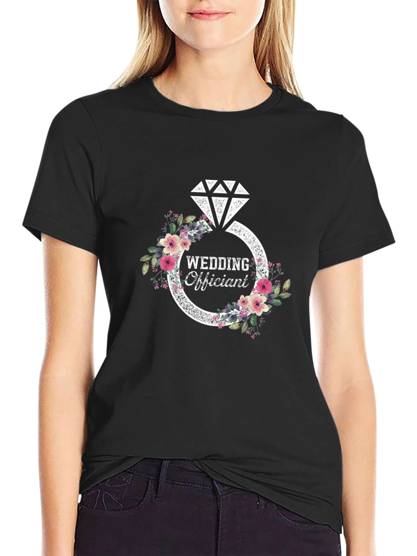 Wedding Officiant Diamond Ring T-Shirt