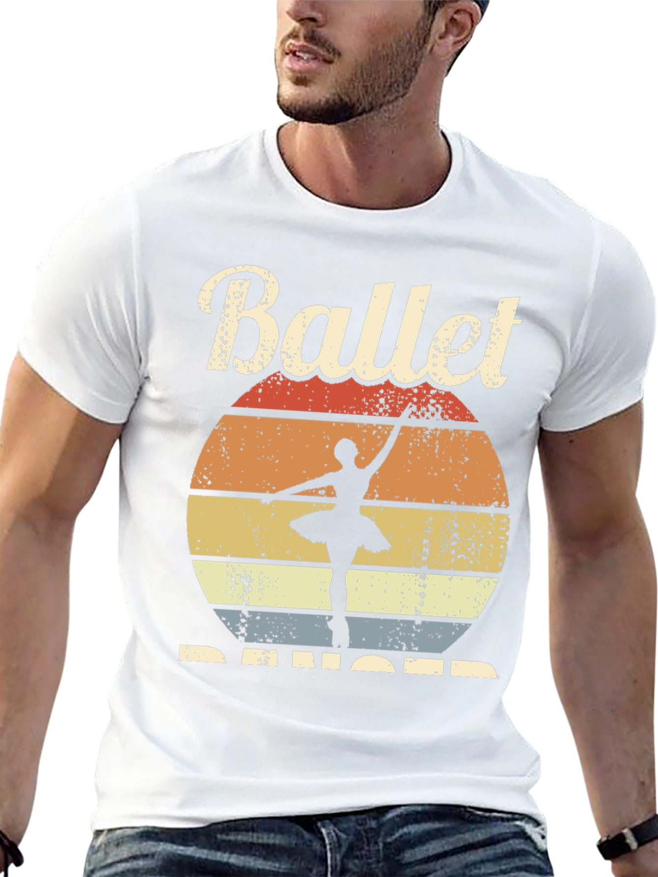 Ballet Dancer Retro Graphic T-Shirt