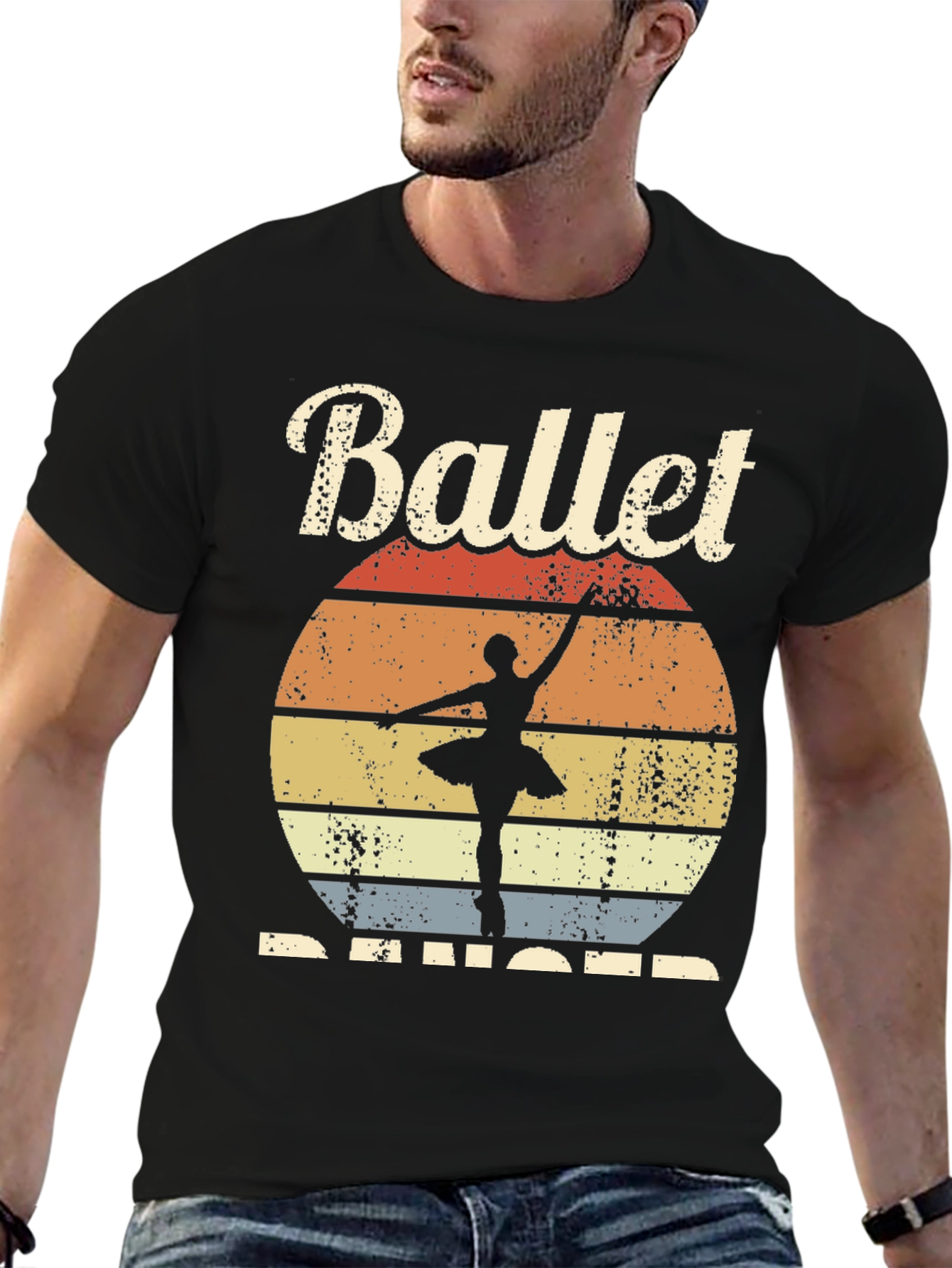 Ballet Dancer Retro Graphic T-Shirt