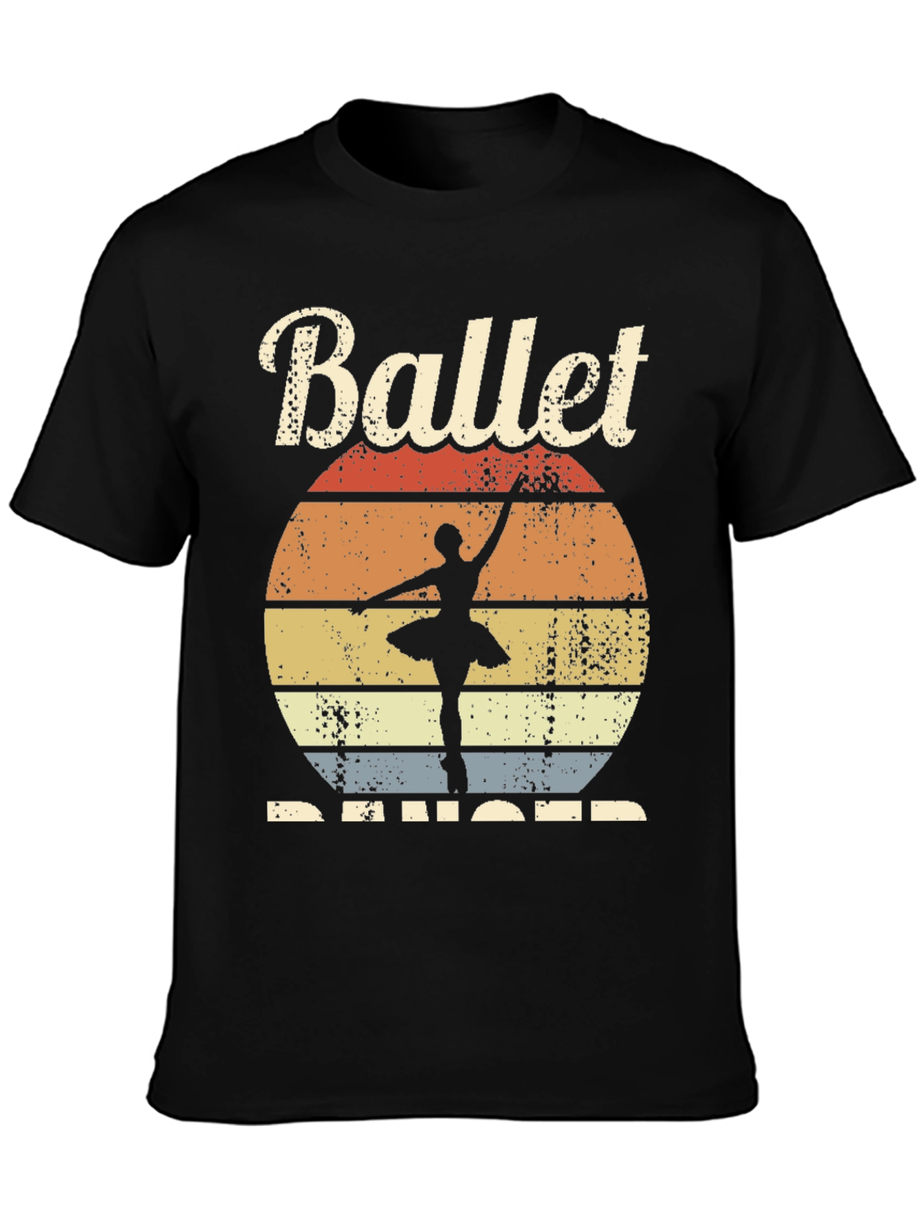 Ballet Dancer Retro Graphic T-Shirt