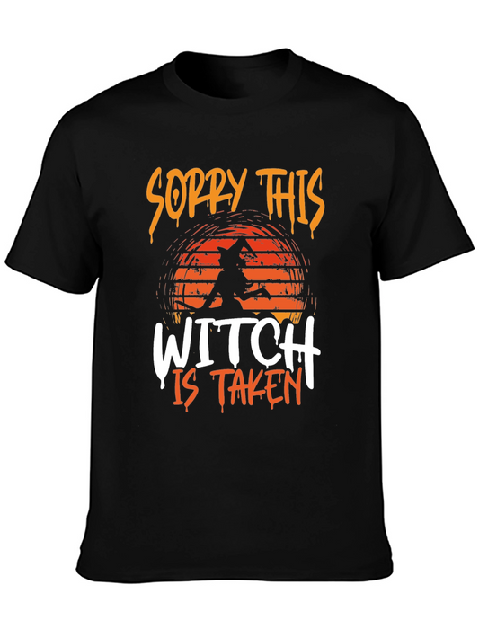 Sorry This Witch is Taken Halloween T-Shirt