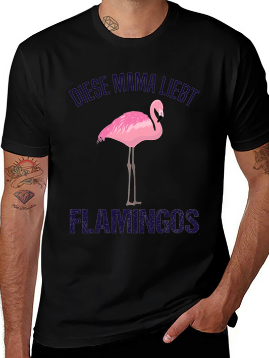 Flamingo Lover Mama T-Shirt - Cute Animal Tee