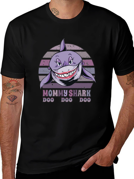 Mommy Shark Doo Doo Funny Graphic T-Shirt