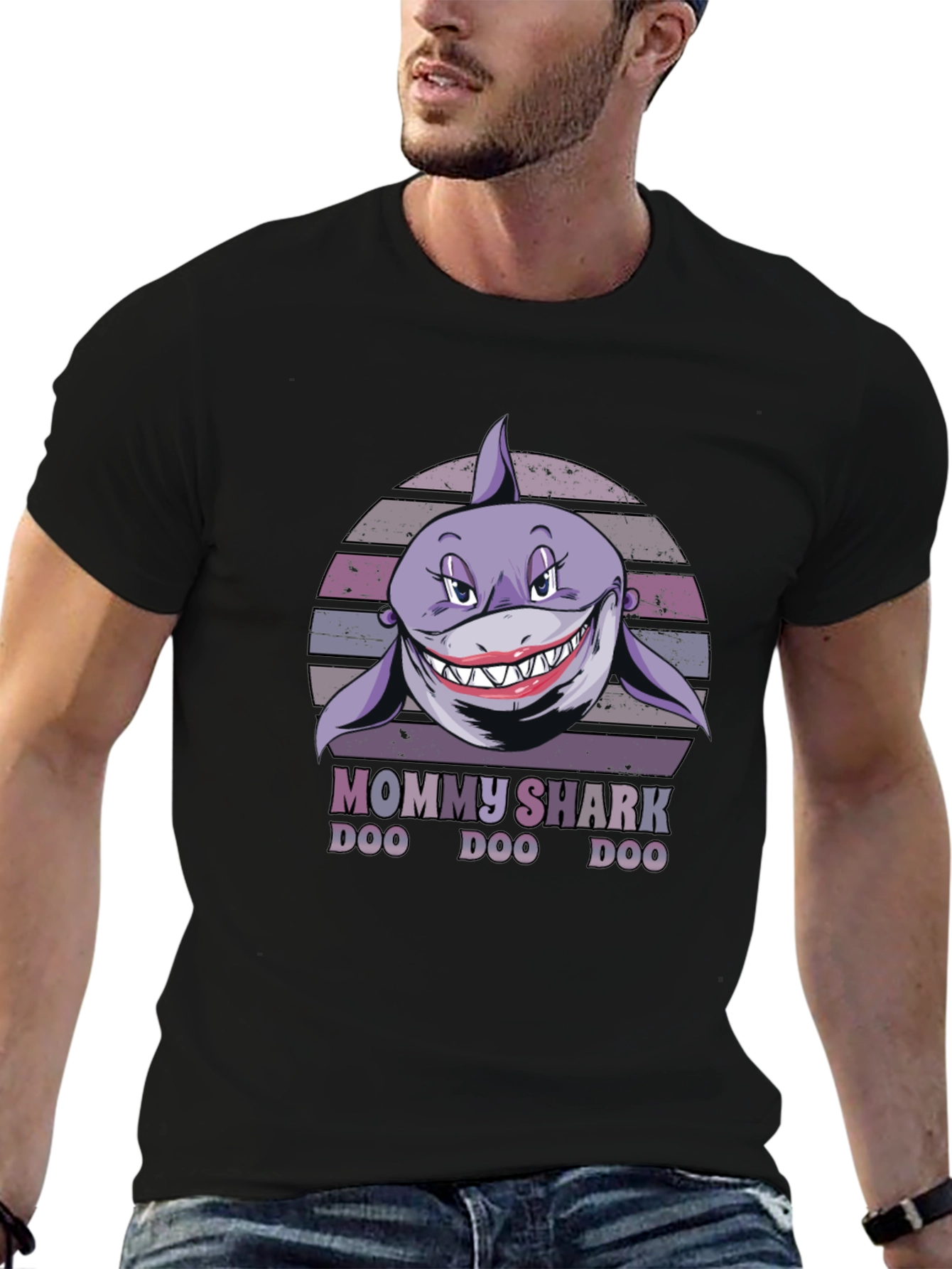 Mommy Shark Doo Doo Funny Graphic T-Shirt