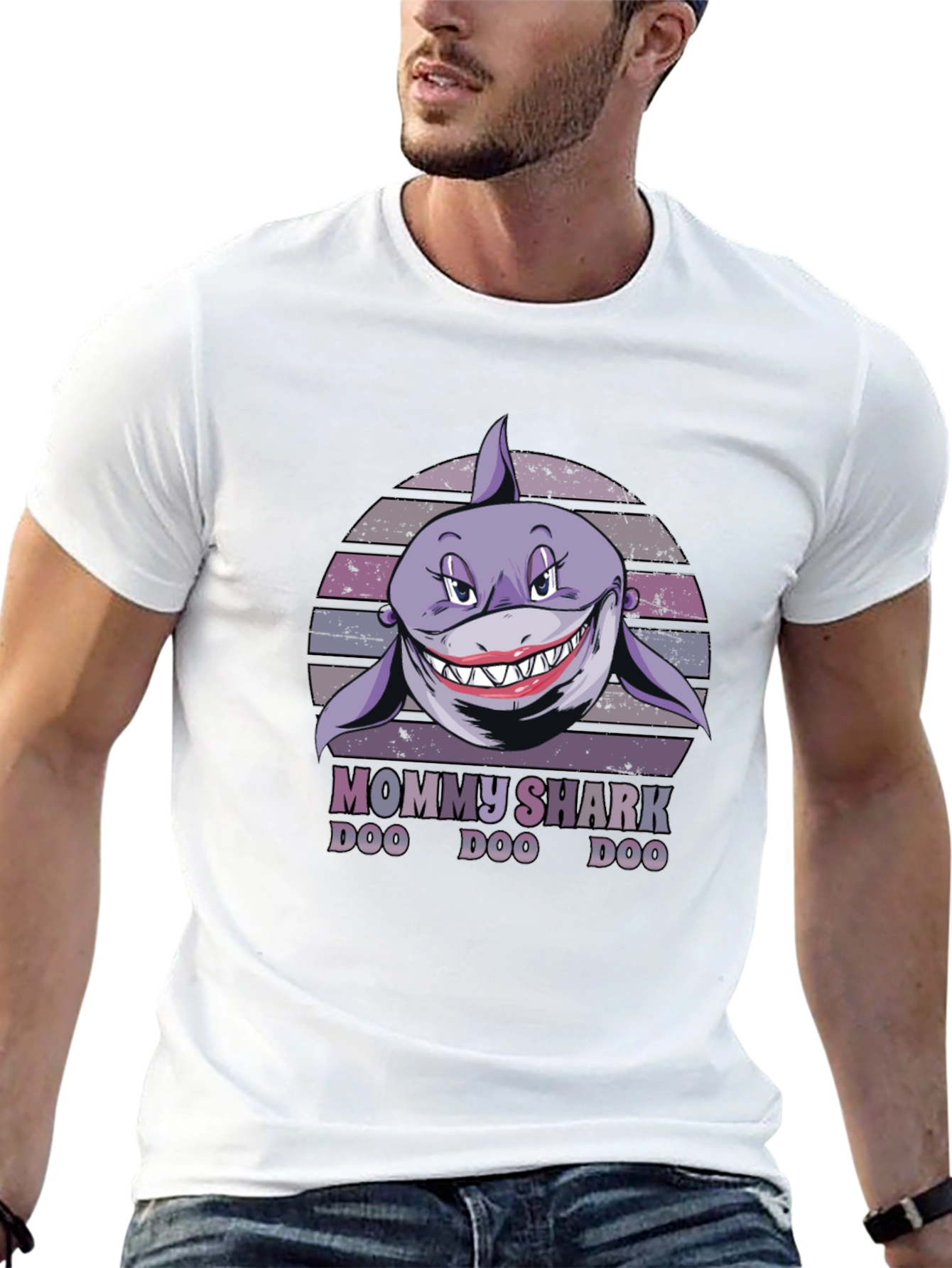 Mommy Shark Doo Doo Funny Graphic T-Shirt