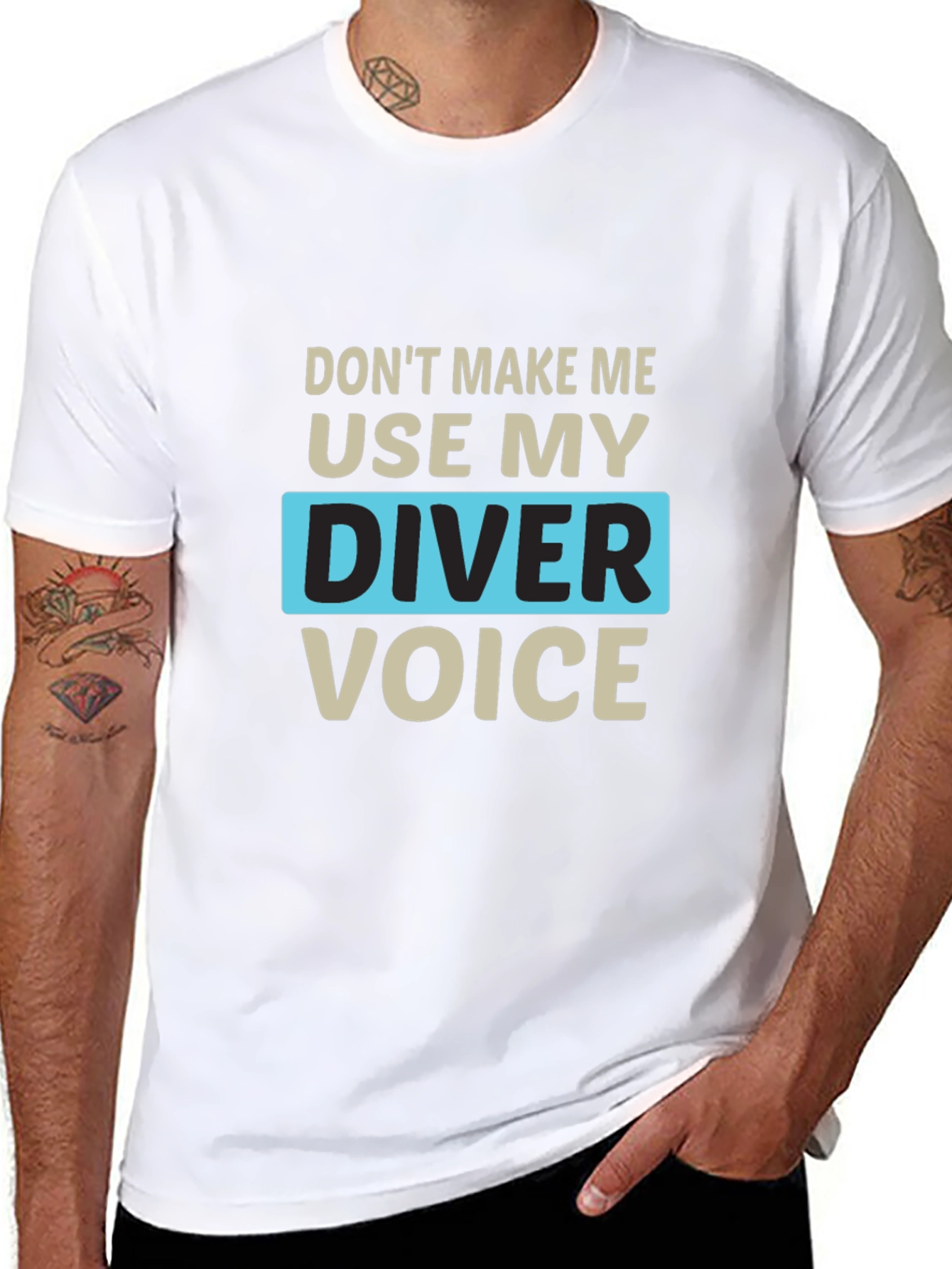 Diver Voice Graphic T-Shirt - Funny Diving Tee