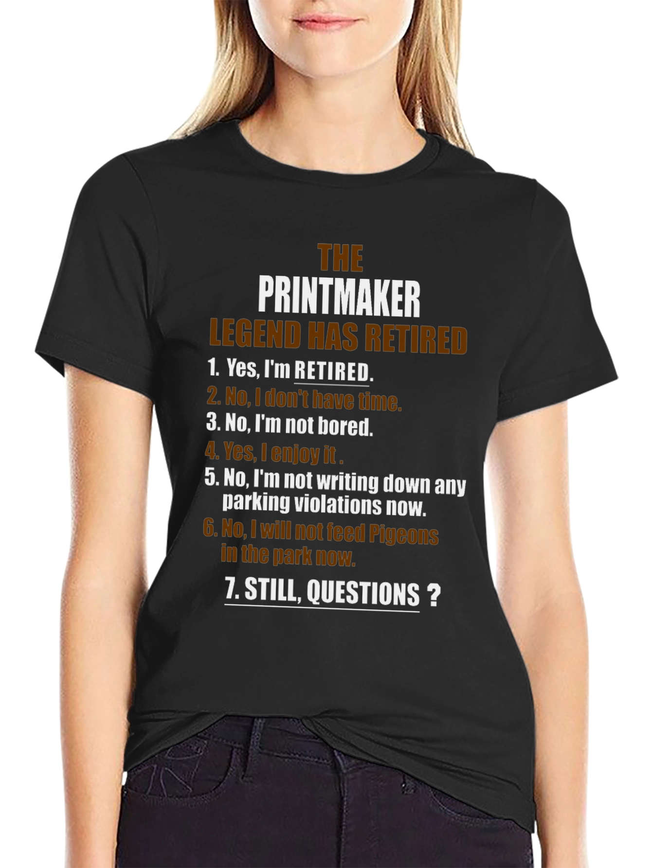 Retired Printmaker Legend T-Shirt - Funny Retirement Gift