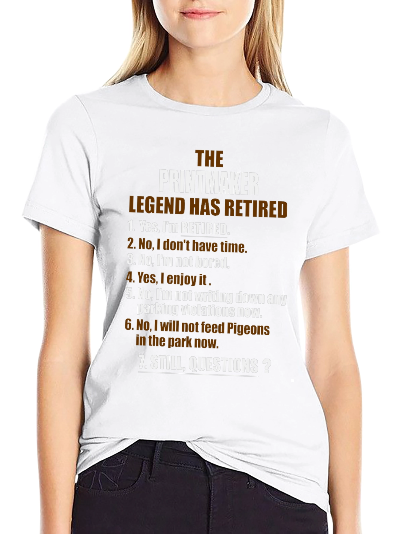 Retired Printmaker Legend T-Shirt - Funny Retirement Gift