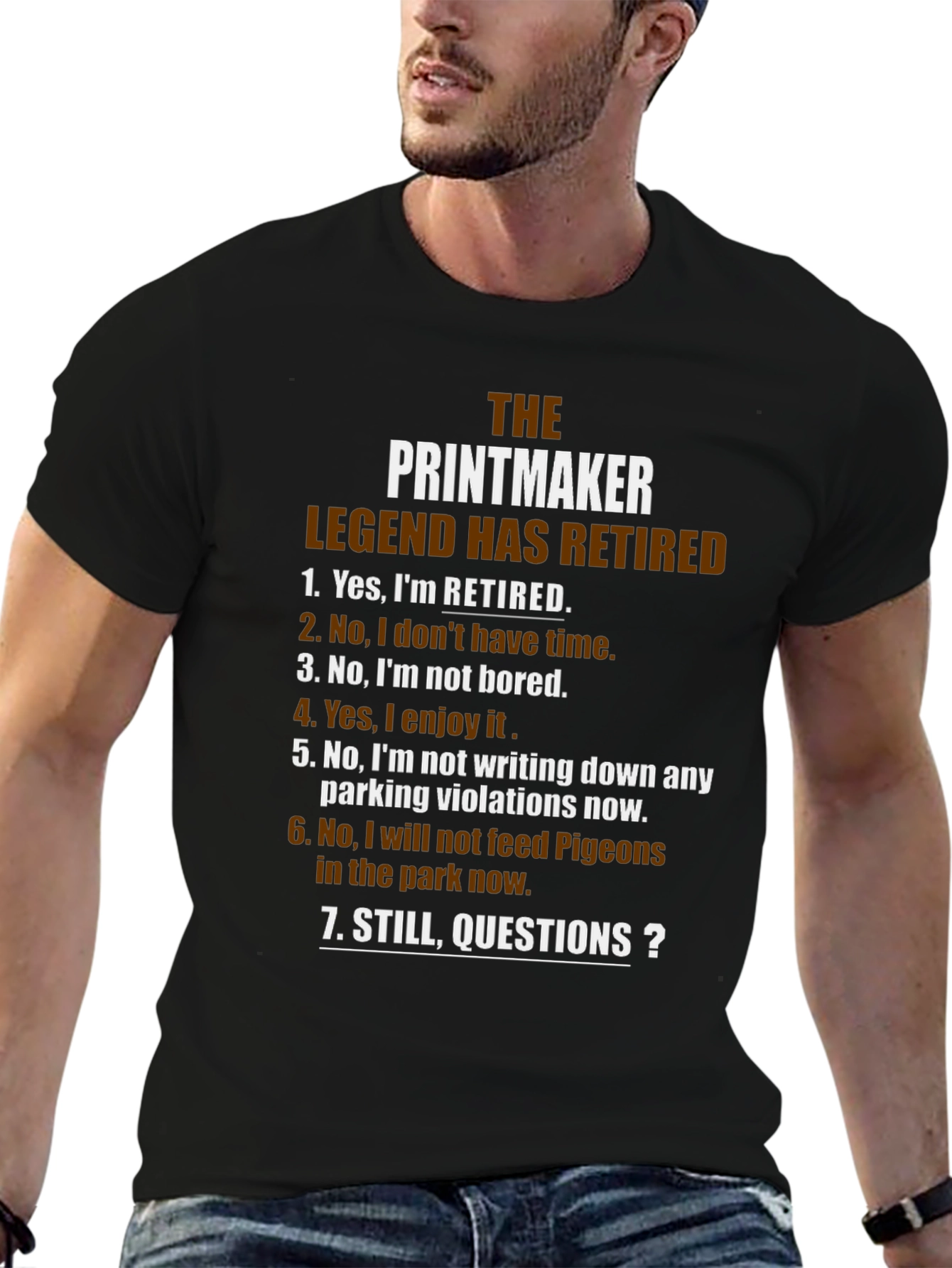 Retired Printmaker Legend T-Shirt - Funny Retirement Gift