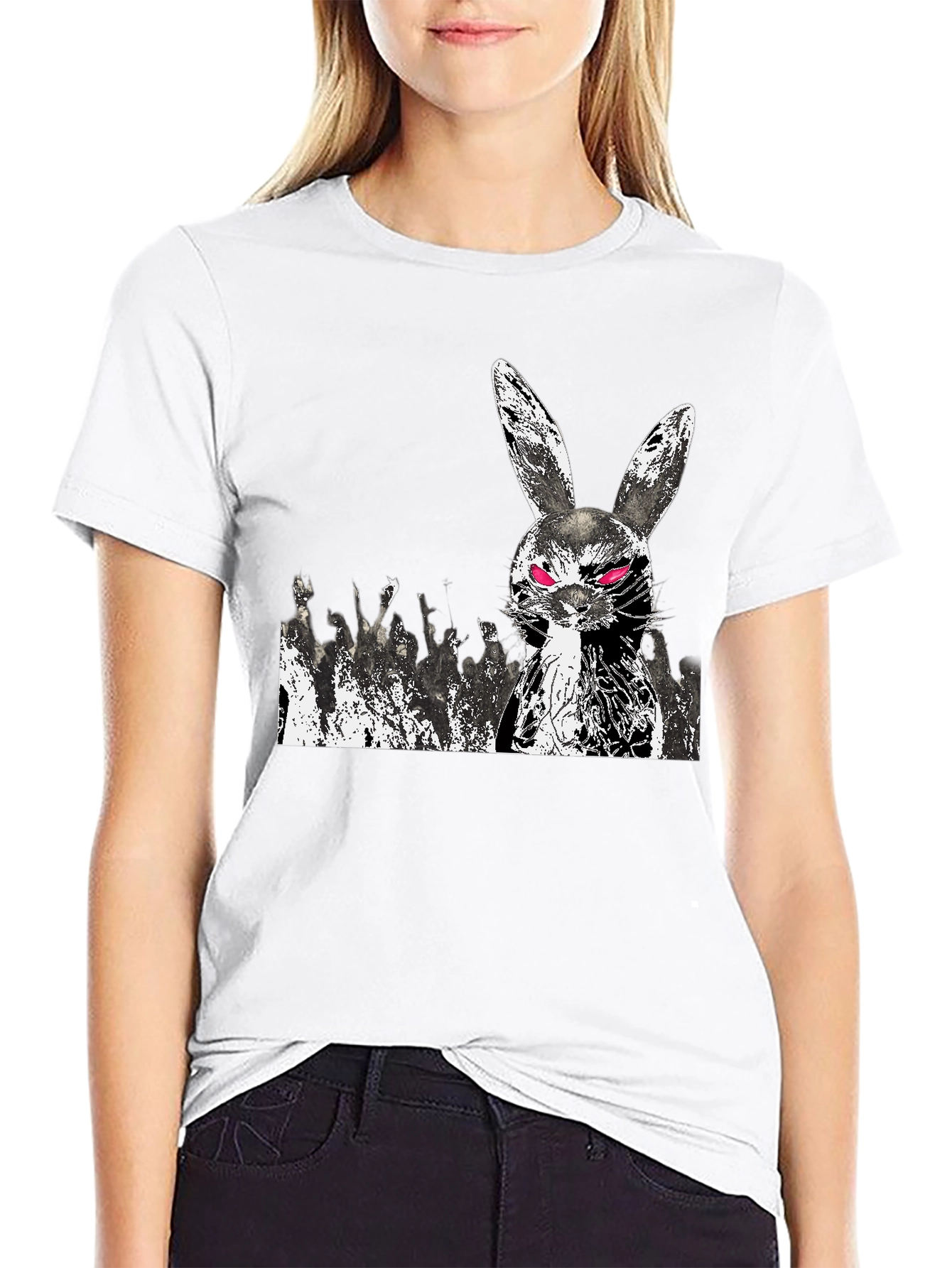 Evil Bunny Graphic T-Shirt