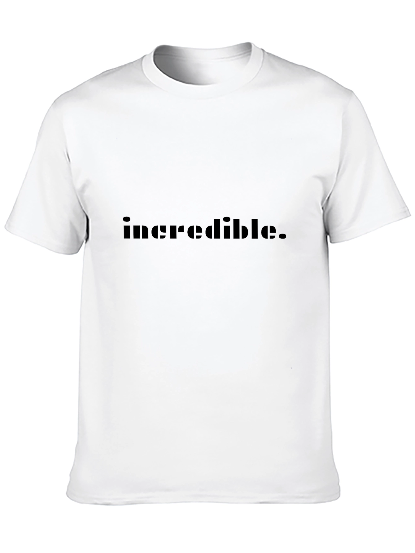 Incredible Black Tee - Minimalist Design