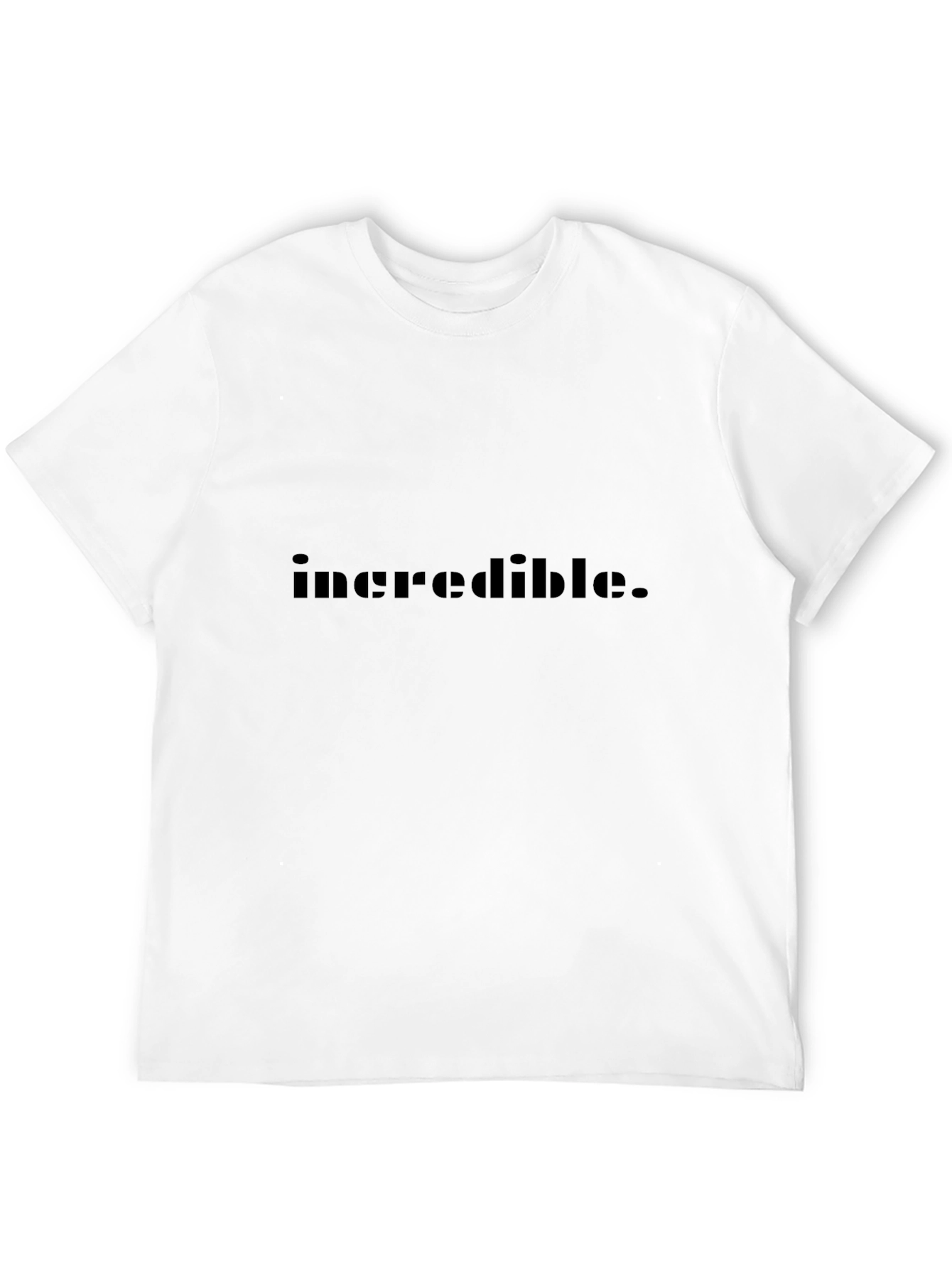 Incredible Black Tee - Minimalist Design