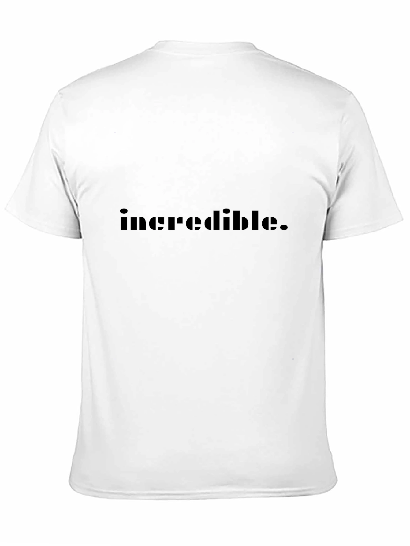 Incredible Black Tee - Minimalist Design