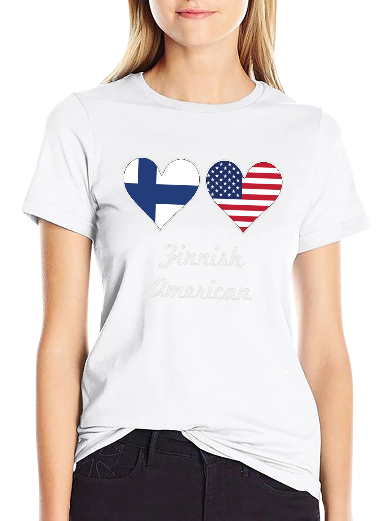 Finnish American Heart T-Shirt