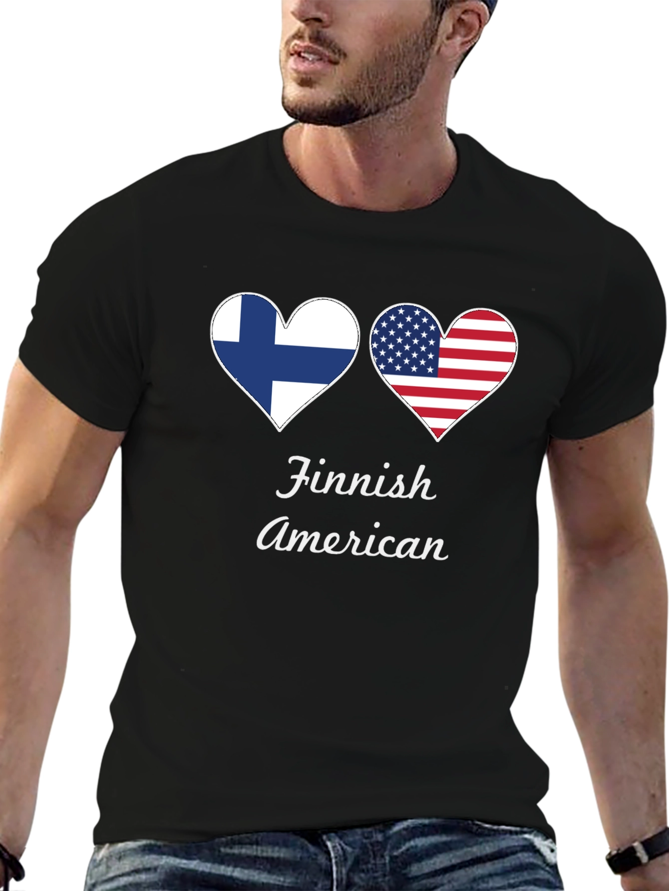Finnish American Heart T-Shirt