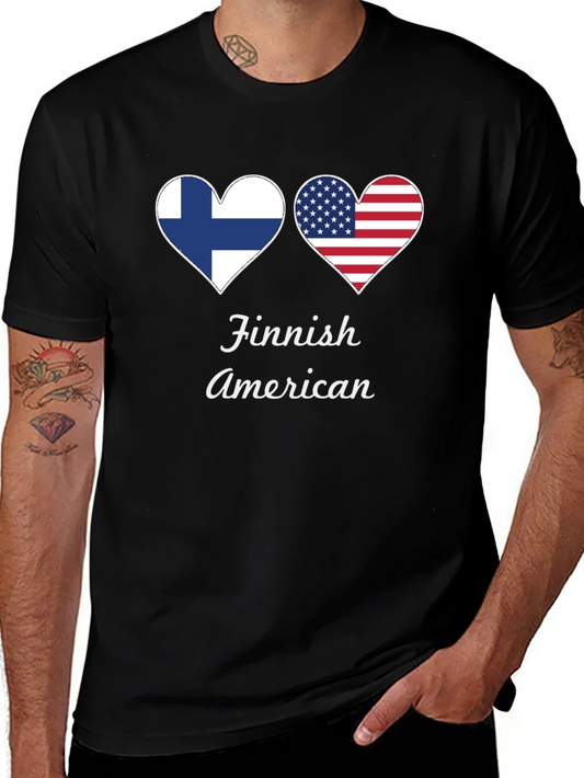 Finnish American Heart T-Shirt