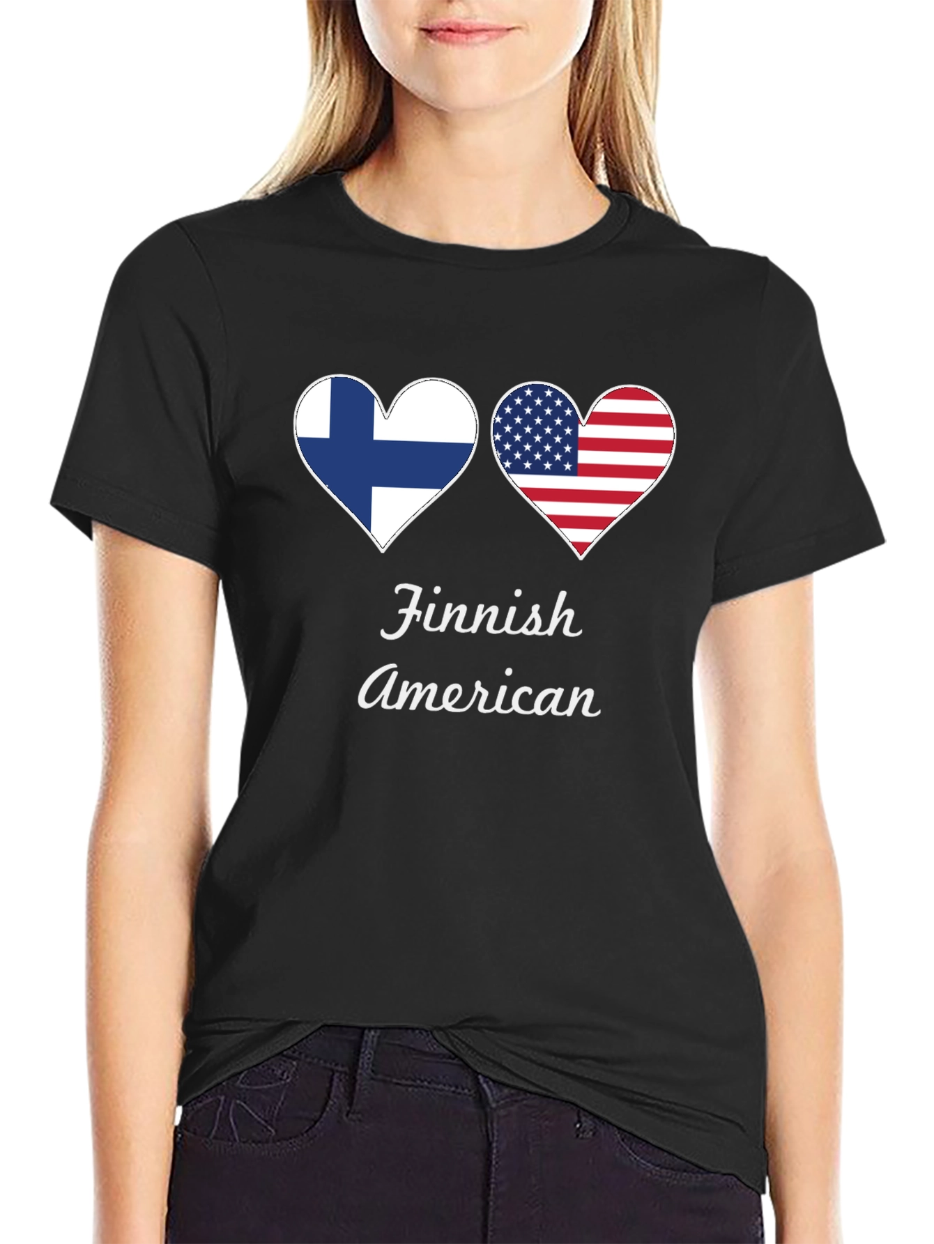 Finnish American Heart T-Shirt