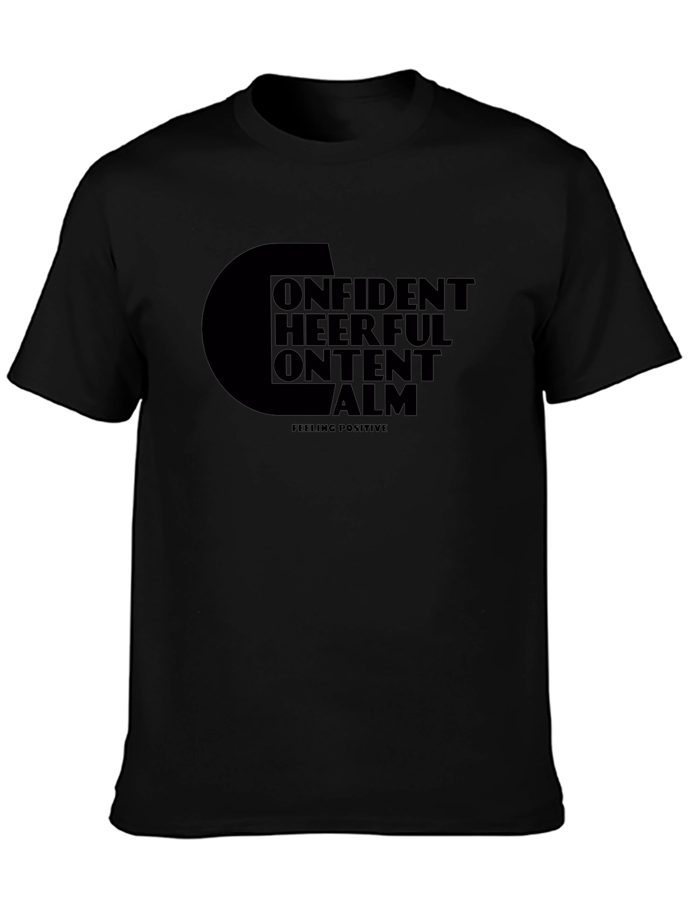 Positive Affirmation T-Shirt - Confident Cheerful Content