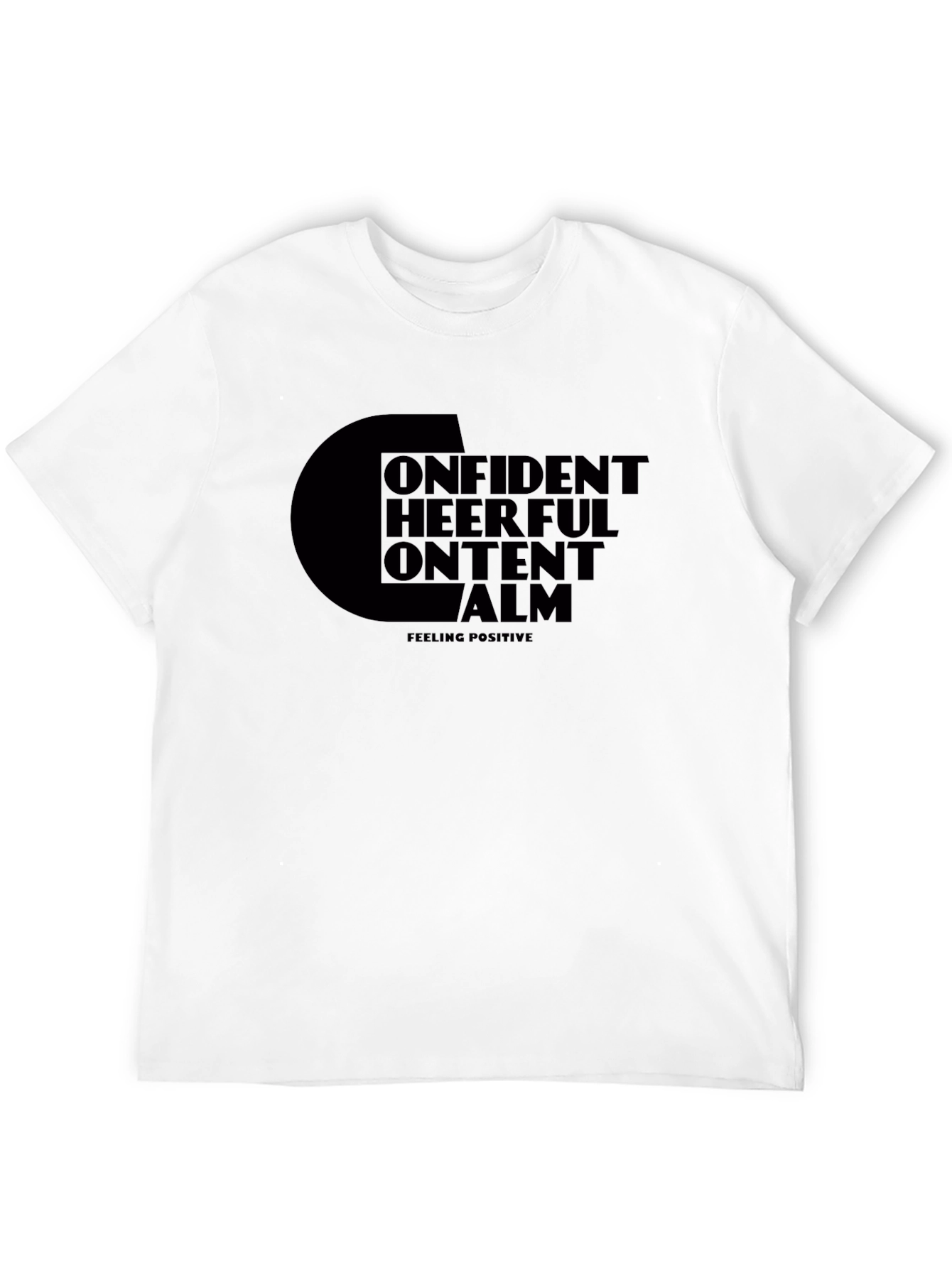 Positive Affirmation T-Shirt - Confident Cheerful Content