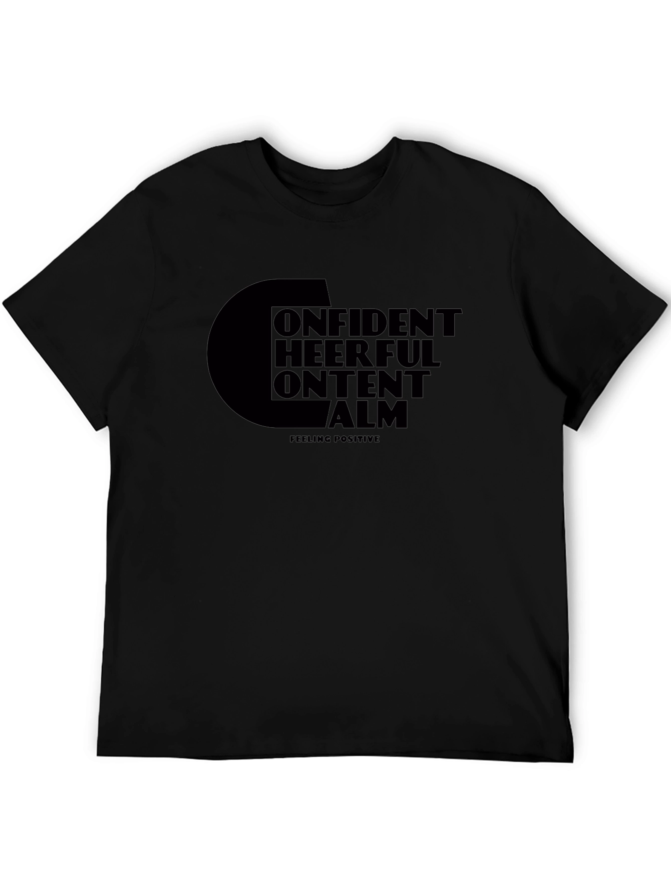 Positive Affirmation T-Shirt - Confident Cheerful Content