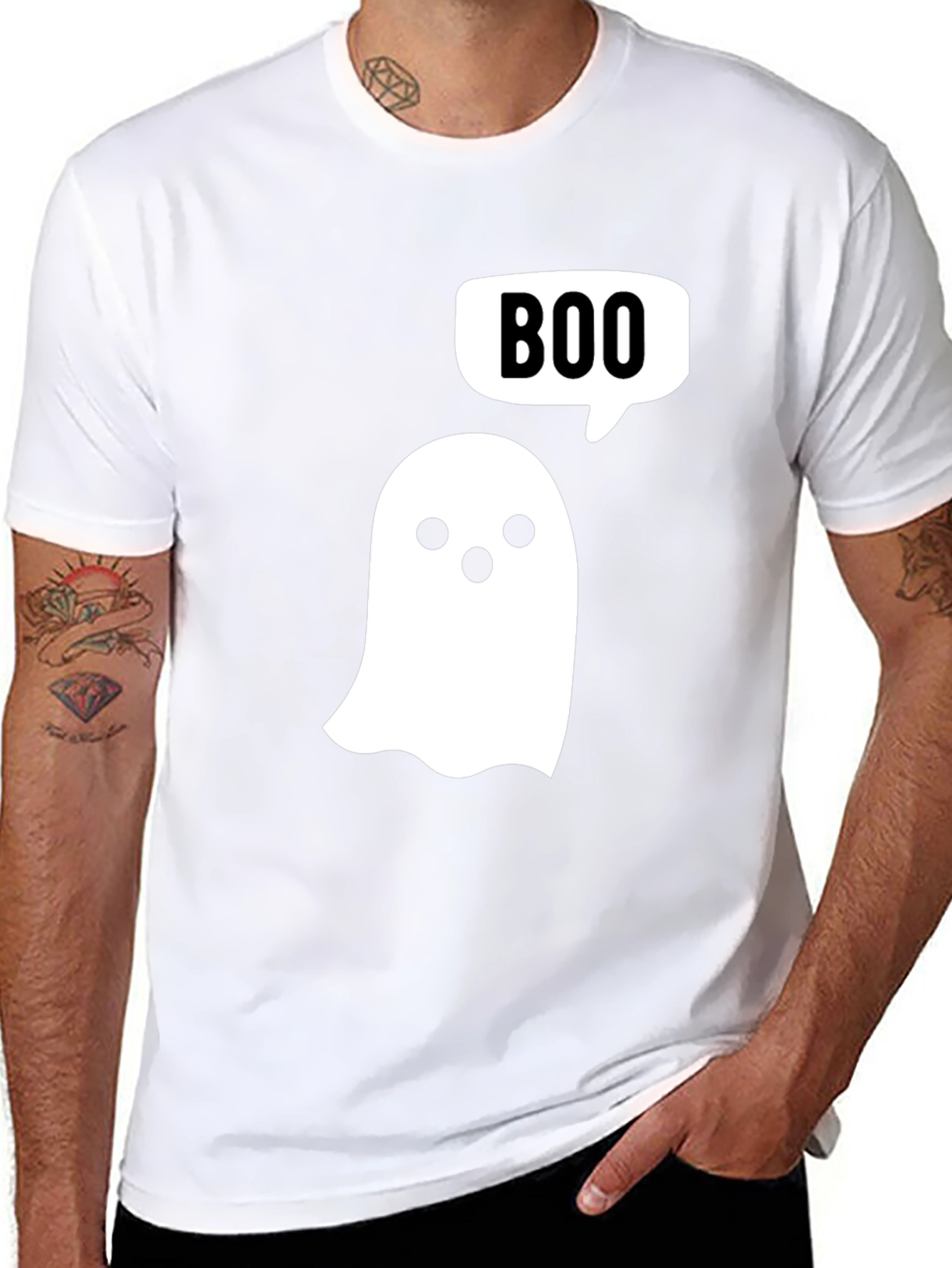 Boo Ghost T-Shirt - Halloween Spooky Season