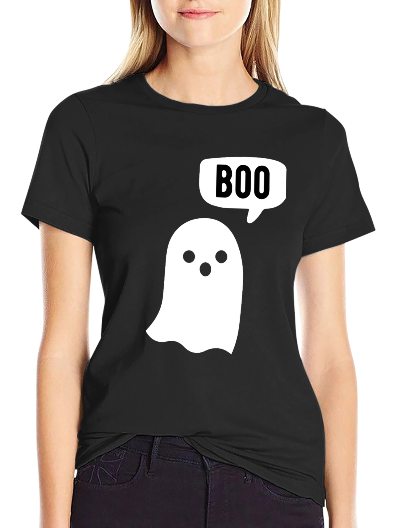Boo Ghost T-Shirt - Halloween Spooky Season