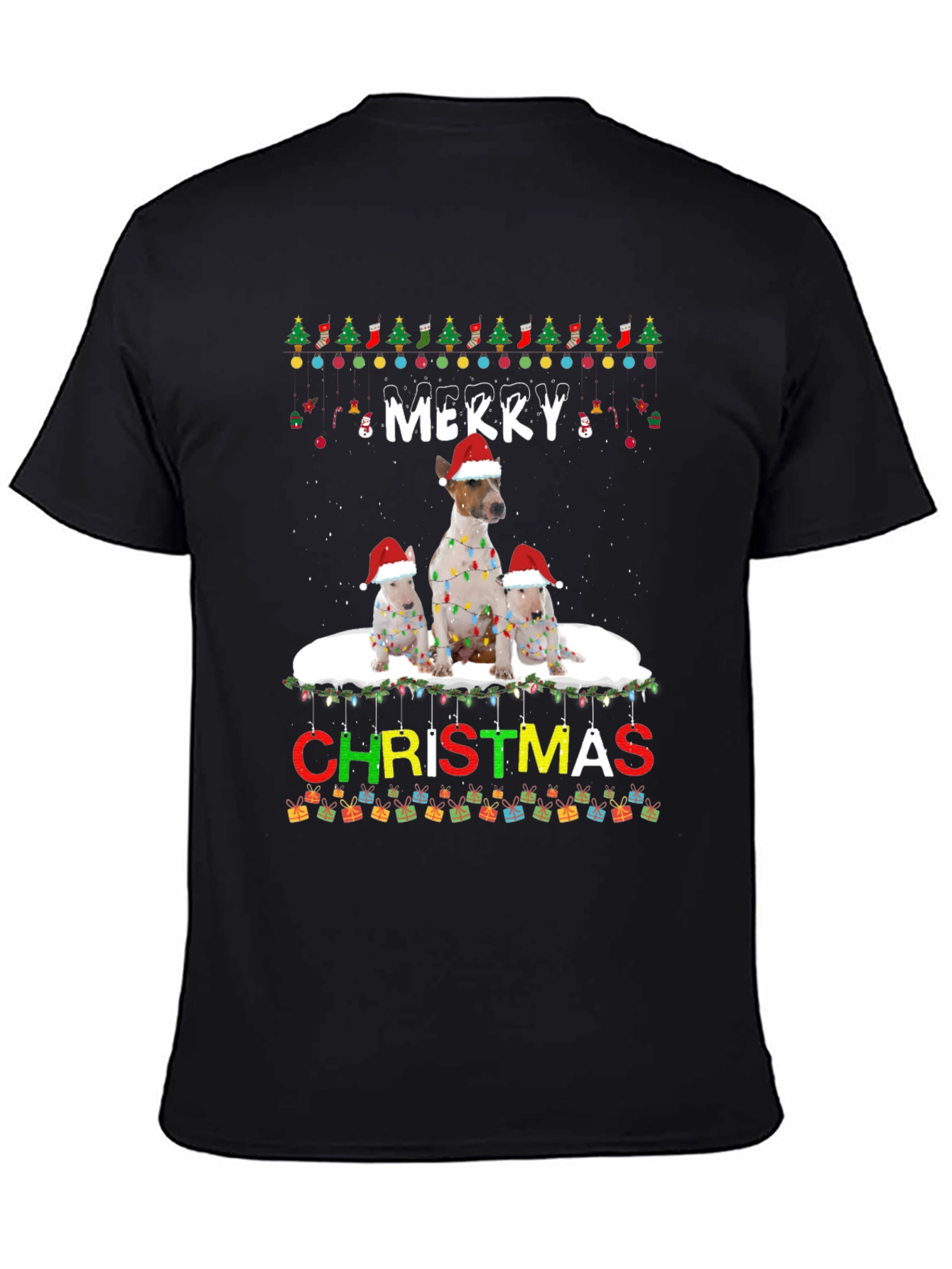 Merry Christmas Dog Breed T-Shirt