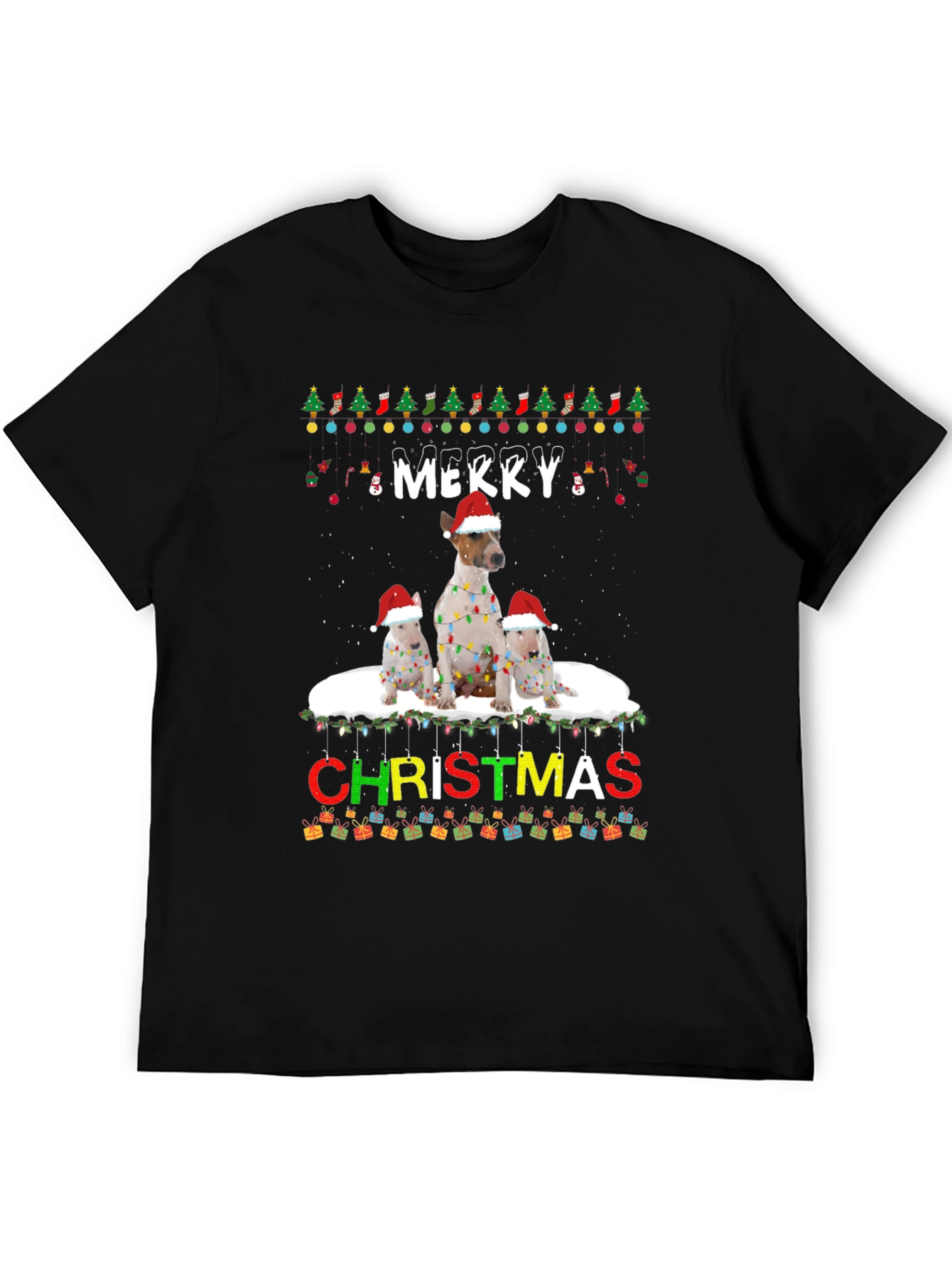 Merry Christmas Dog Breed T-Shirt